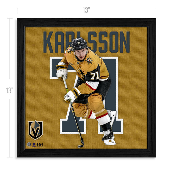 William Karlsson Vegas Golden Knights Impact Jersey Frame