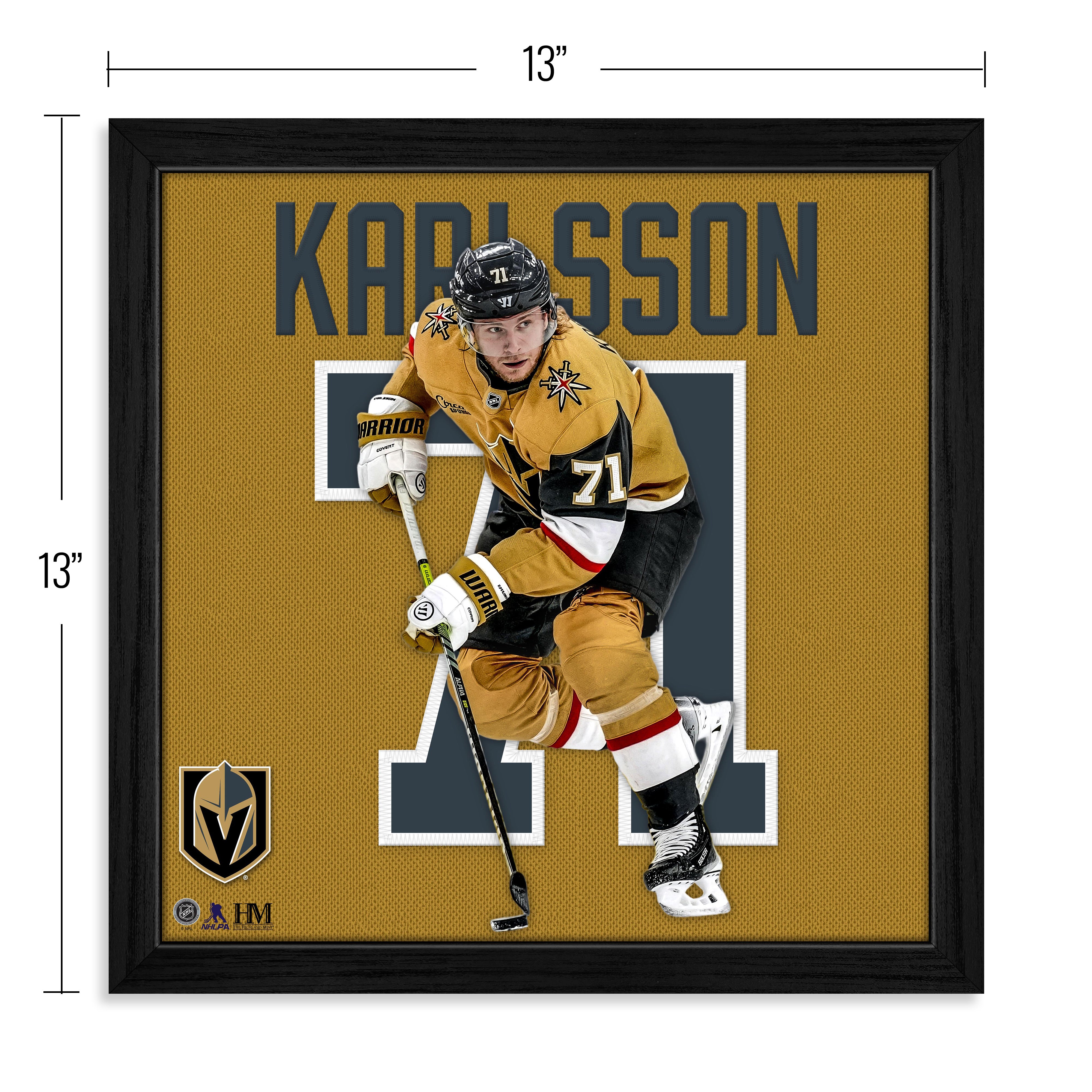 William Karlsson Vegas Golden Knights Impact Jersey Frame