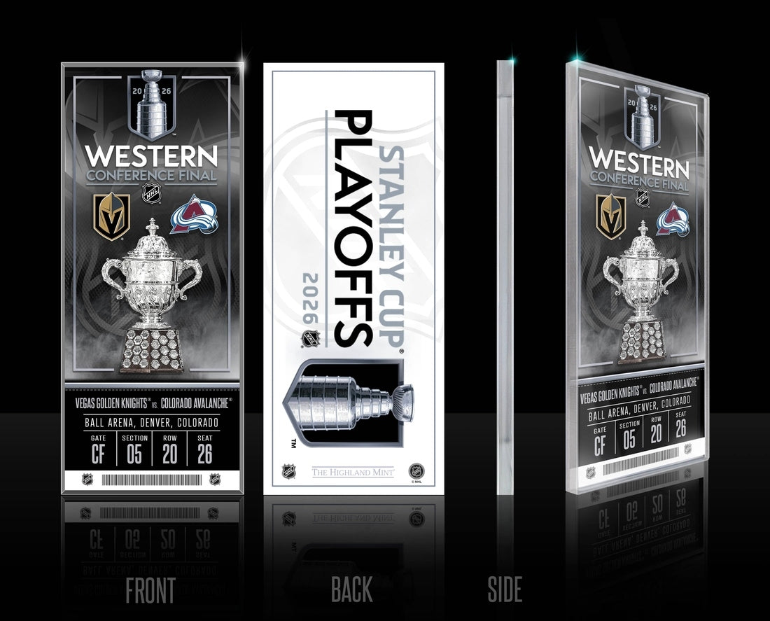 Colorado Avalanche 2026 NHL Western Conference Final Commemorative Acrylic Ticket