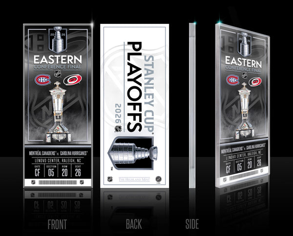 Carolina Hurricanes 2026 NHL Eastern Conference Final Commemorative Acrylic Ticket