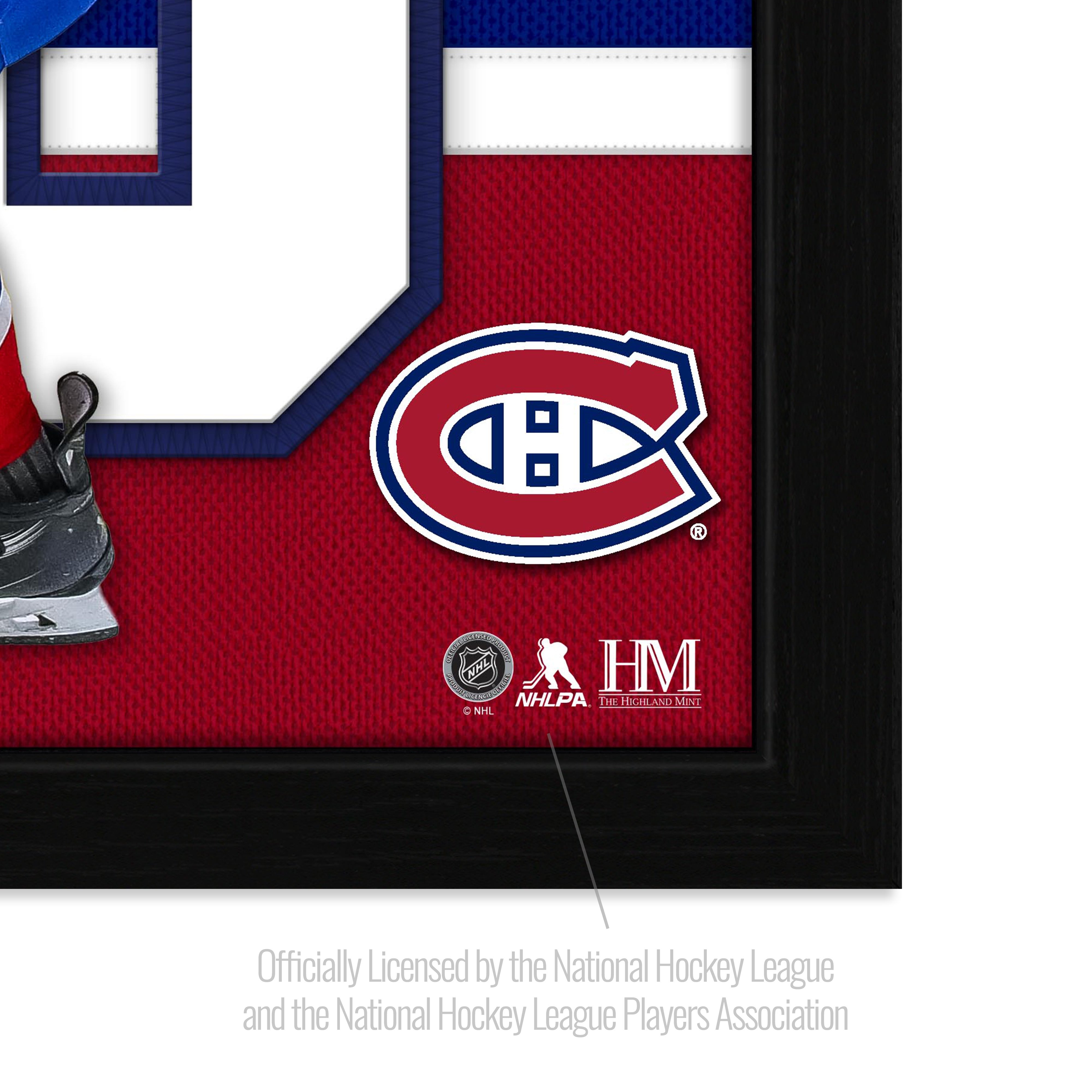 Juraj Slafkovský Montreal Canadiens Impact Jersey Frame