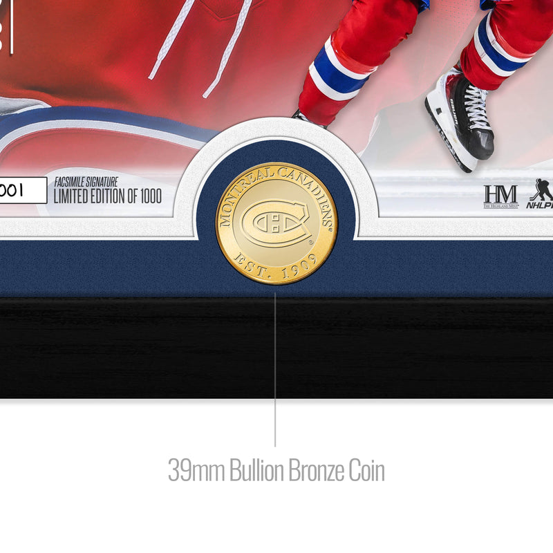 Cole Caufield Montreal Canadians 50 Goals Bronze Coin Photo Mint