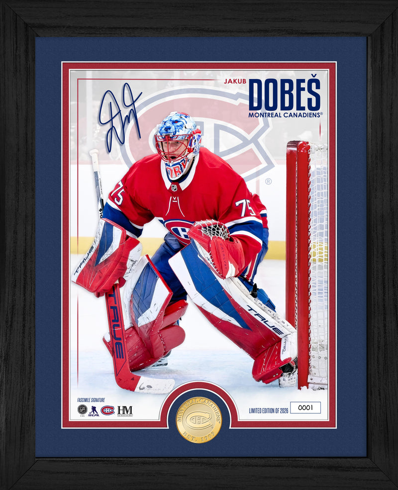 Jakub Dobes Montreal Canadiens Bronze Coin Photo Mint