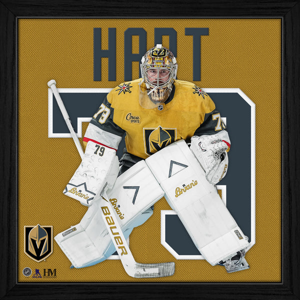 Carter Hart Vegas Golden Knights Impact Jersey Frame