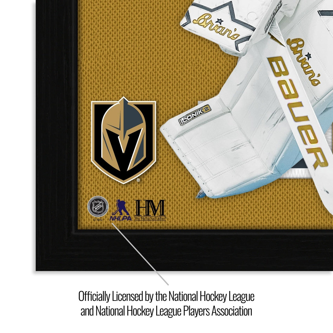Carter Hart Vegas Golden Knights Impact Jersey Frame