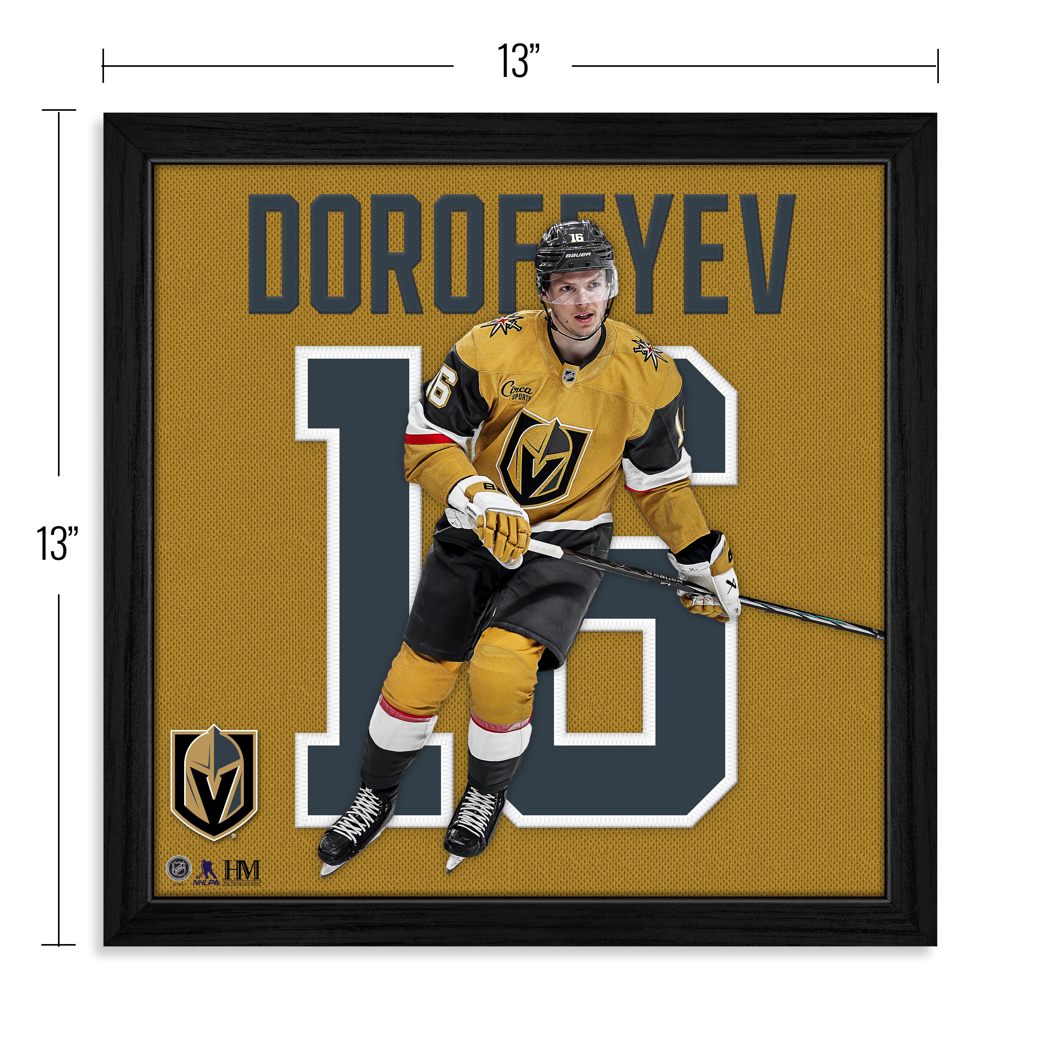 Pavel Dorofeyev Vegas Golden Knights Impact Jersey Frame