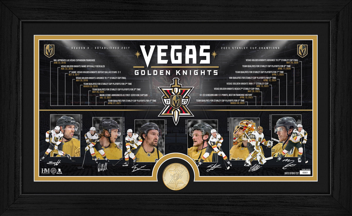 Vegas Golden Knights Season X Timeline Bronze Coin Photo Mint