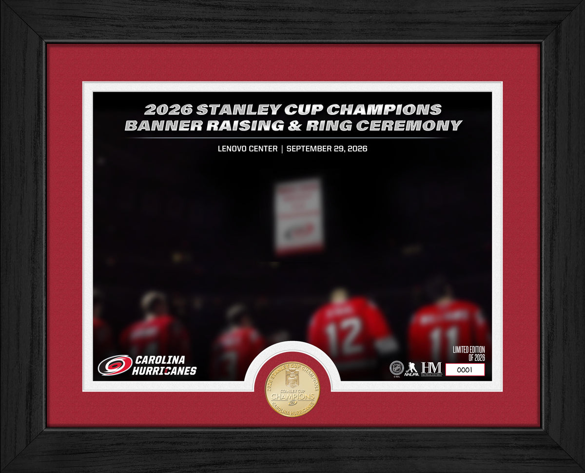 Carolina Hurricanes 2025-26 Stanley Cup Champions Banner Raising Ceremony Bronze Coin Photo Mint