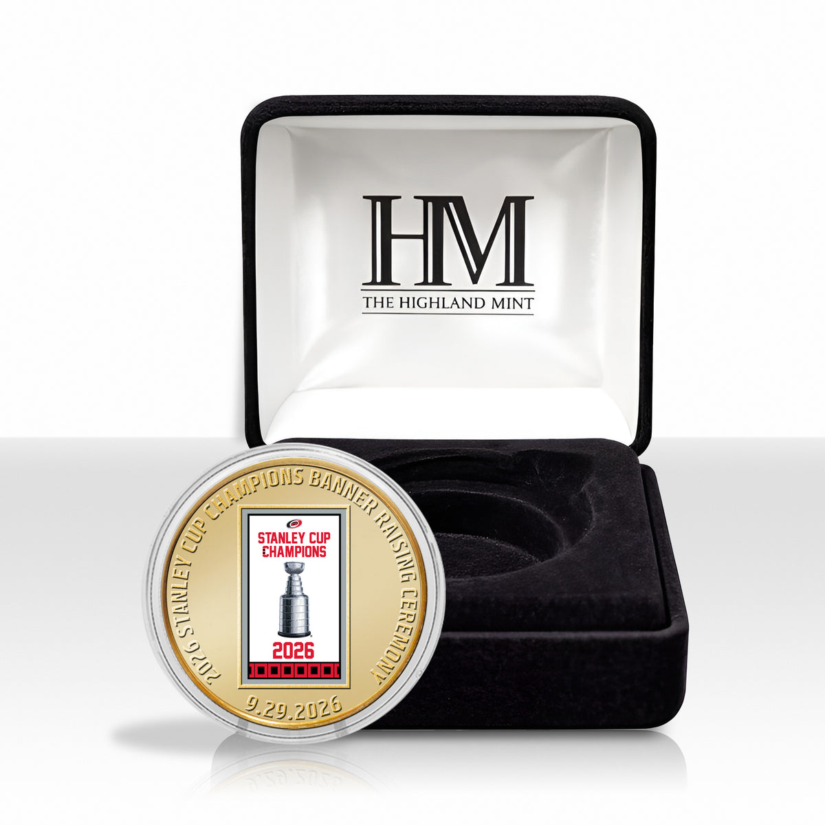 Carolina Hurricanes 2025-26 Stanley Cup Champions Banner Raising Ceremony Bronze Color Coin