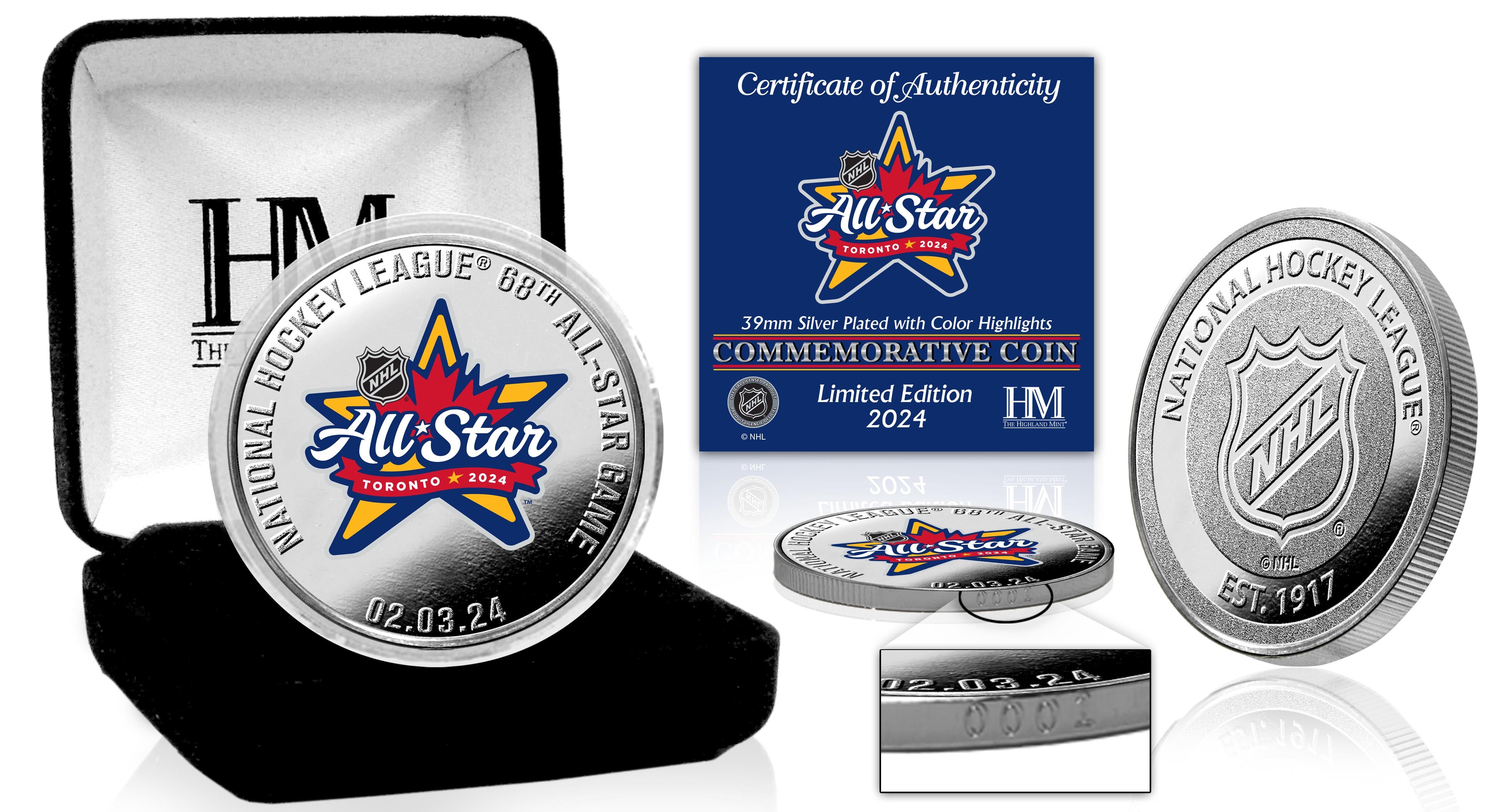 2024 NHL All Star Game Silver Coin