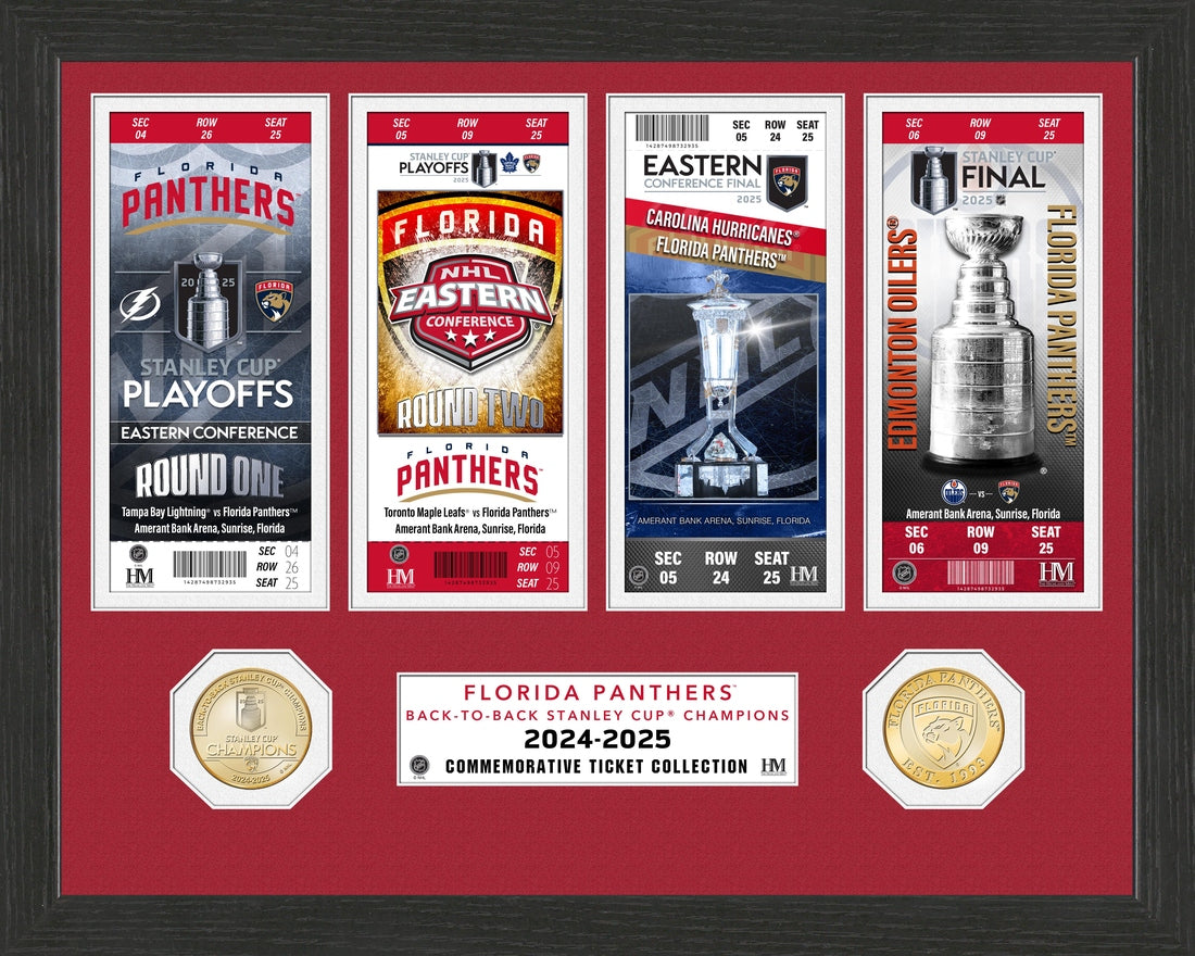 Florida Panthers Road to the 2025 Stanley Cup Ticket Bronze Coin Photo Mint
