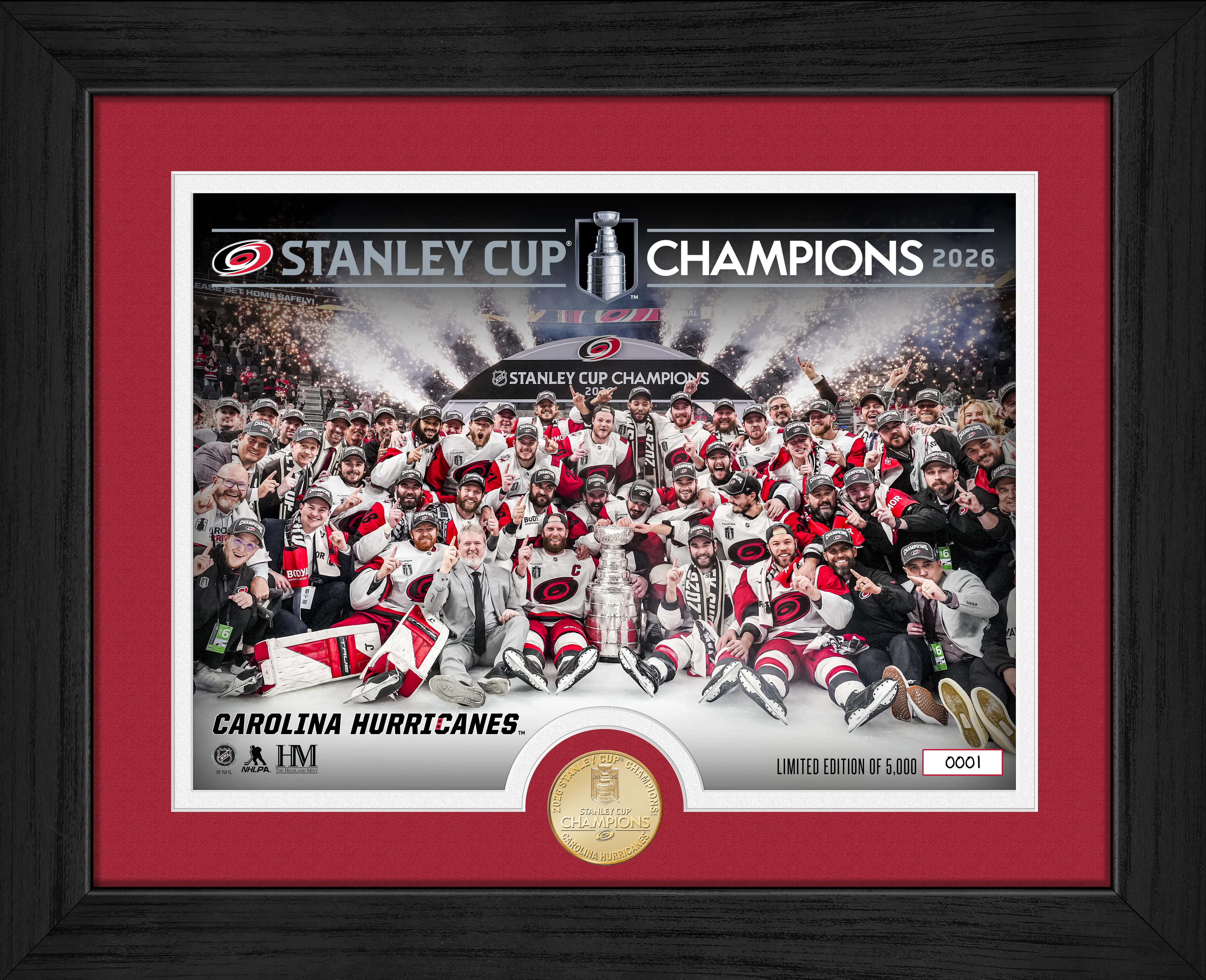Carolina Hurricanes 2026 Stanley Cup Champions Celebration Bronze