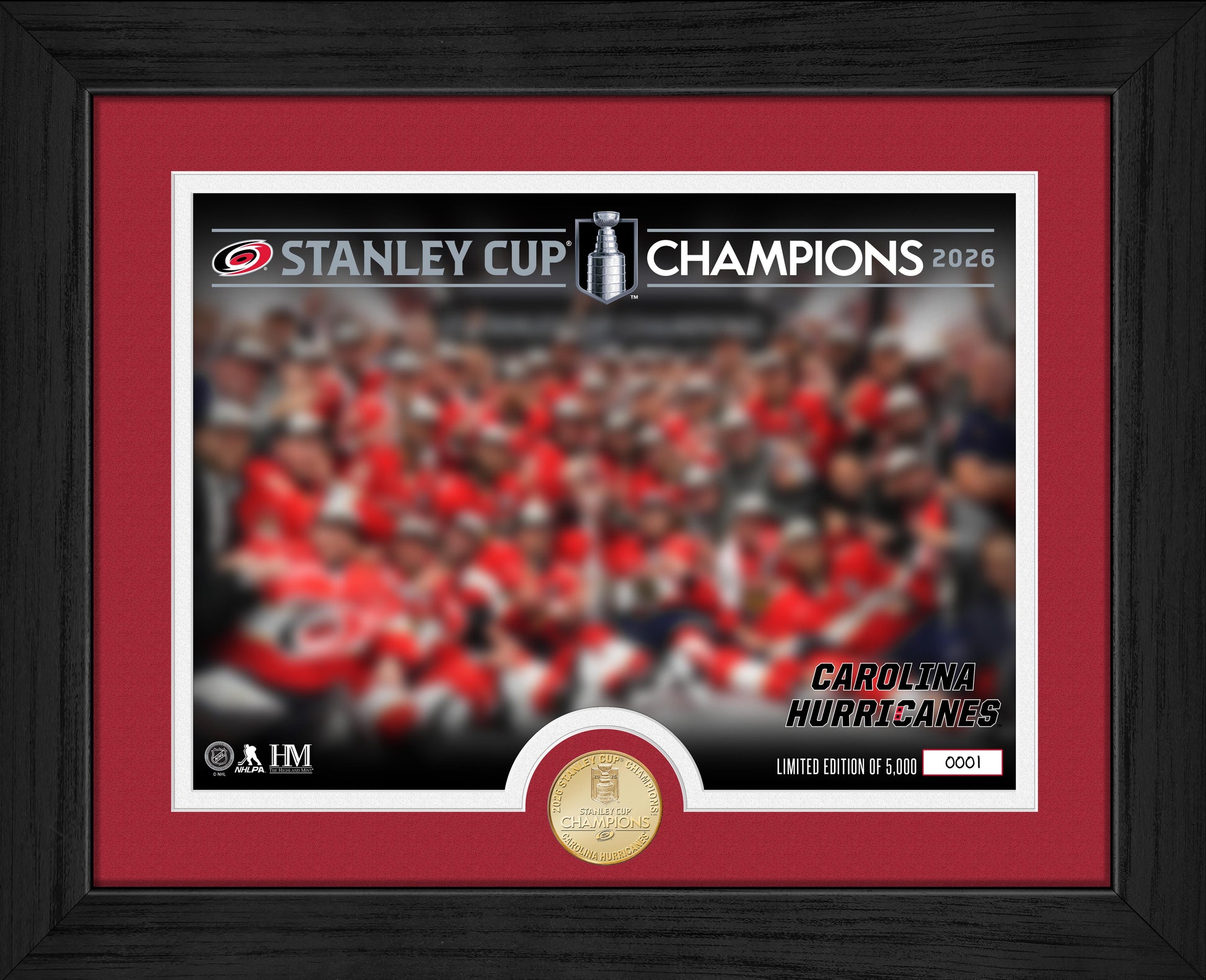 Carolina Hurricanes 2026 Stanley Cup Champions Celebration Bronze Coin Photo Mint
