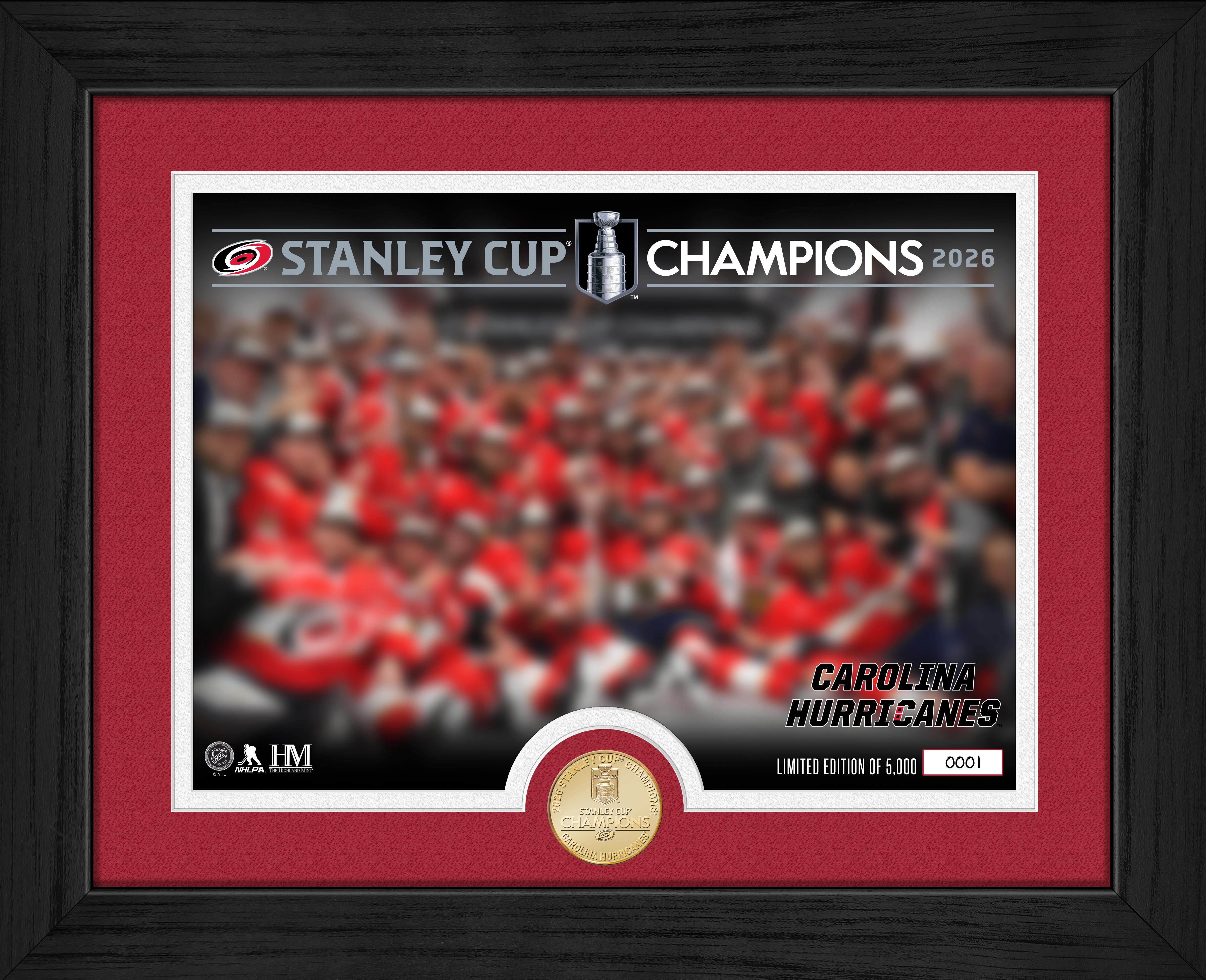 Carolina Hurricanes 2026 Stanley Cup Champions Celebration Bronze Coin Photo Mint