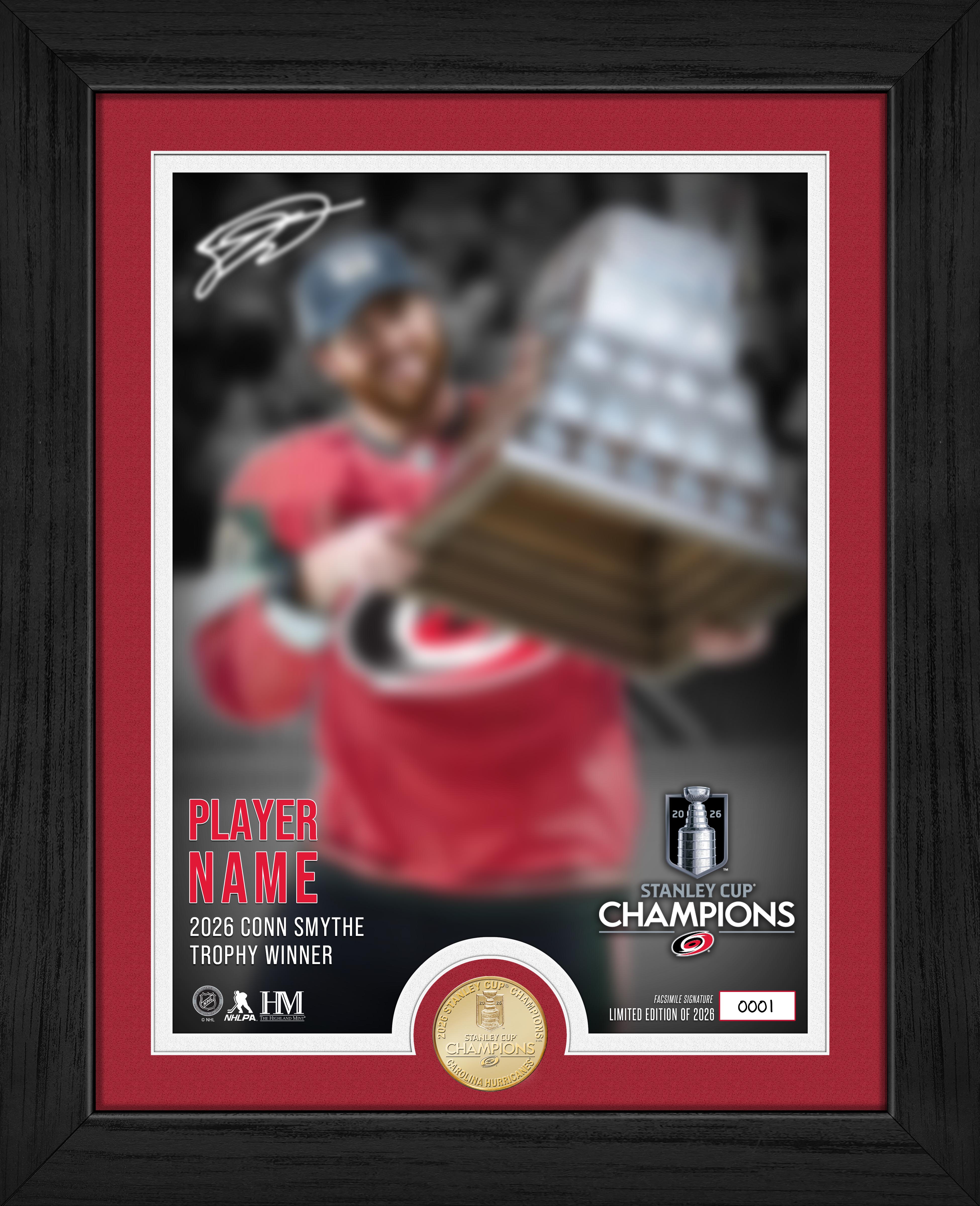 Carolina Hurricanes 2026 Conn Smythe Award Bronze Coin Photo Mint