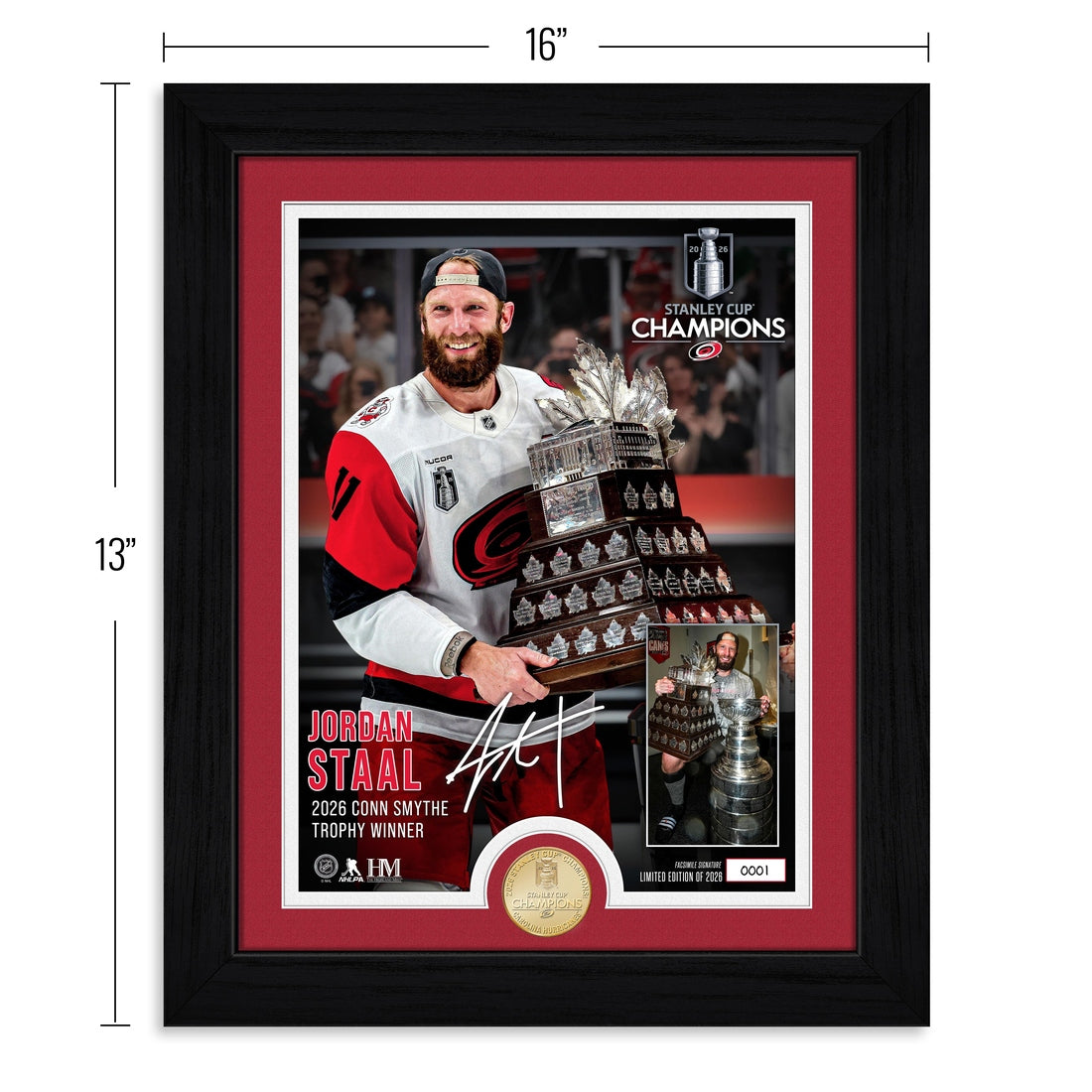 Jordan Staal Carolina Hurricanes 2026 Conn Smythe Award Bronze Coin Photo Mint