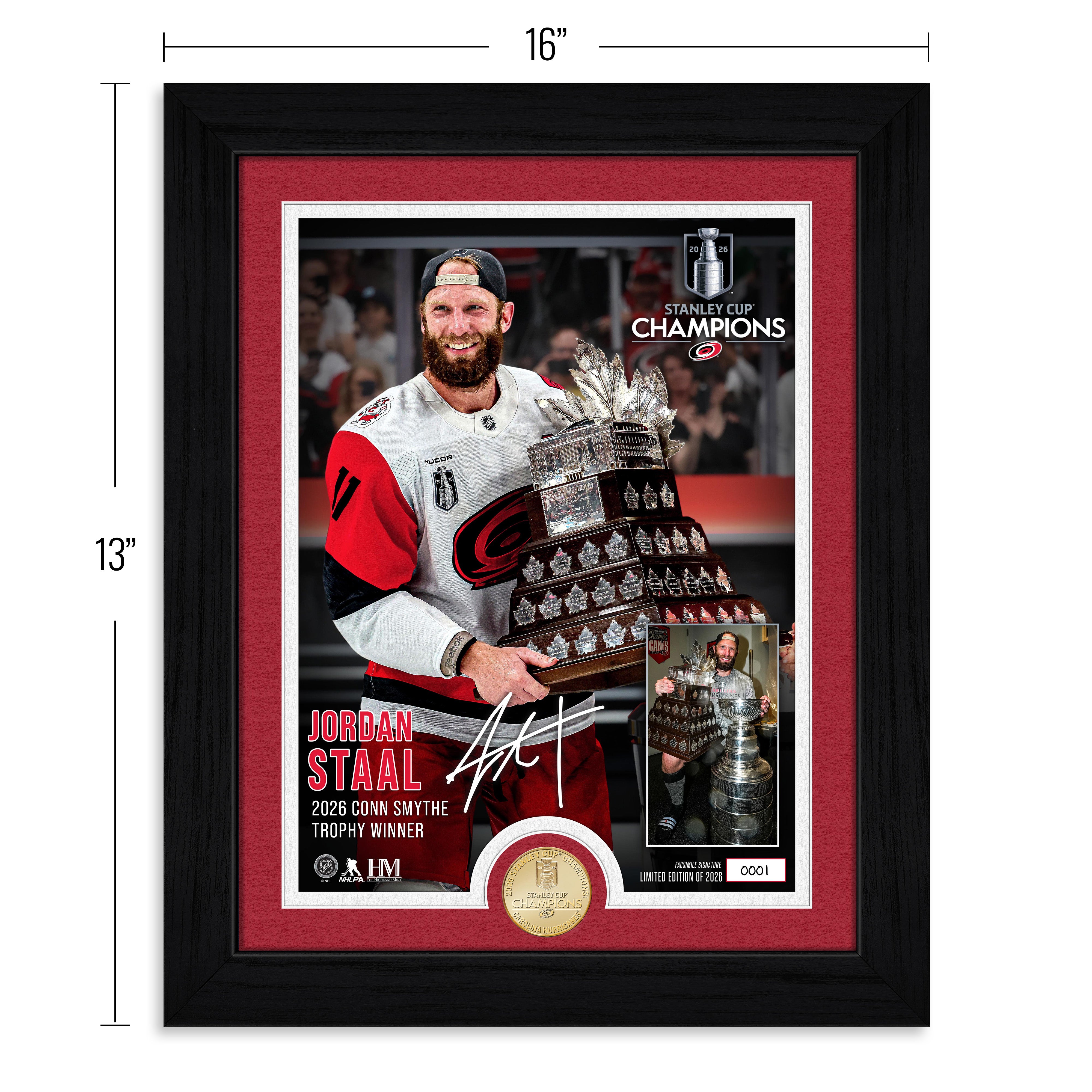 Jordan Staal Carolina Hurricanes 2026 Conn Smythe Award Bronze Coin Photo Mint