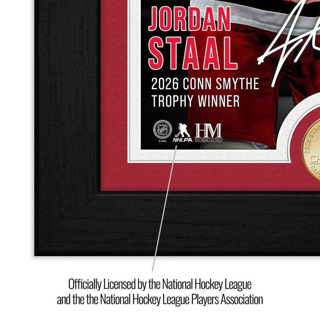 Jordan Staal Carolina Hurricanes 2026 Conn Smythe Award Bronze Coin Photo Mint