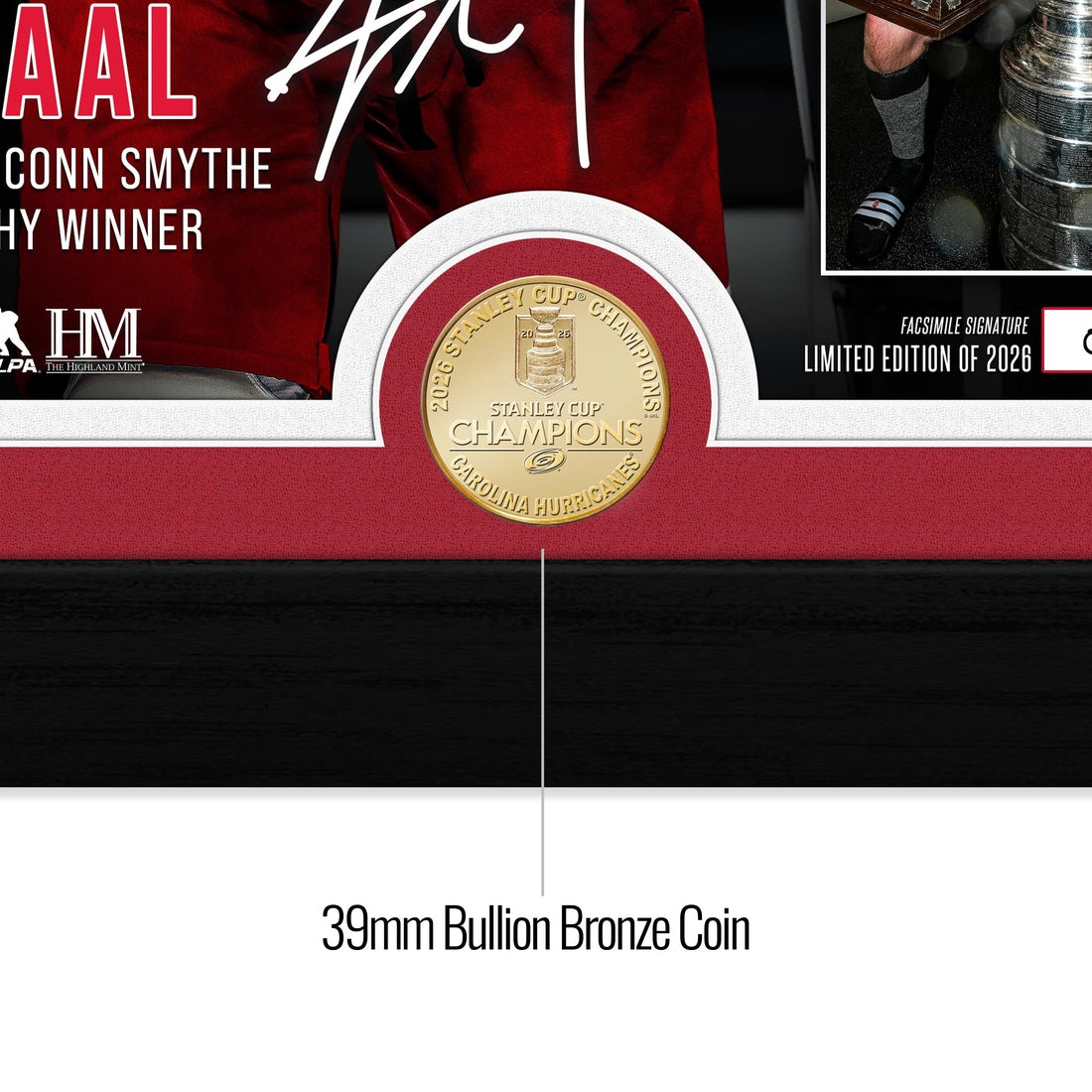 Jordan Staal Carolina Hurricanes 2026 Conn Smythe Award Bronze Coin Photo Mint