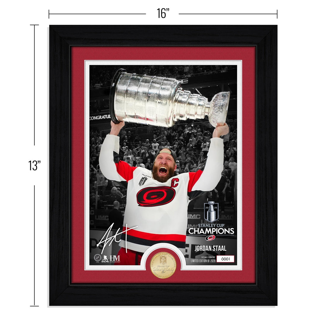 Jordan Staal 2026 Stanley Cup Bronze Coin Photo Mint