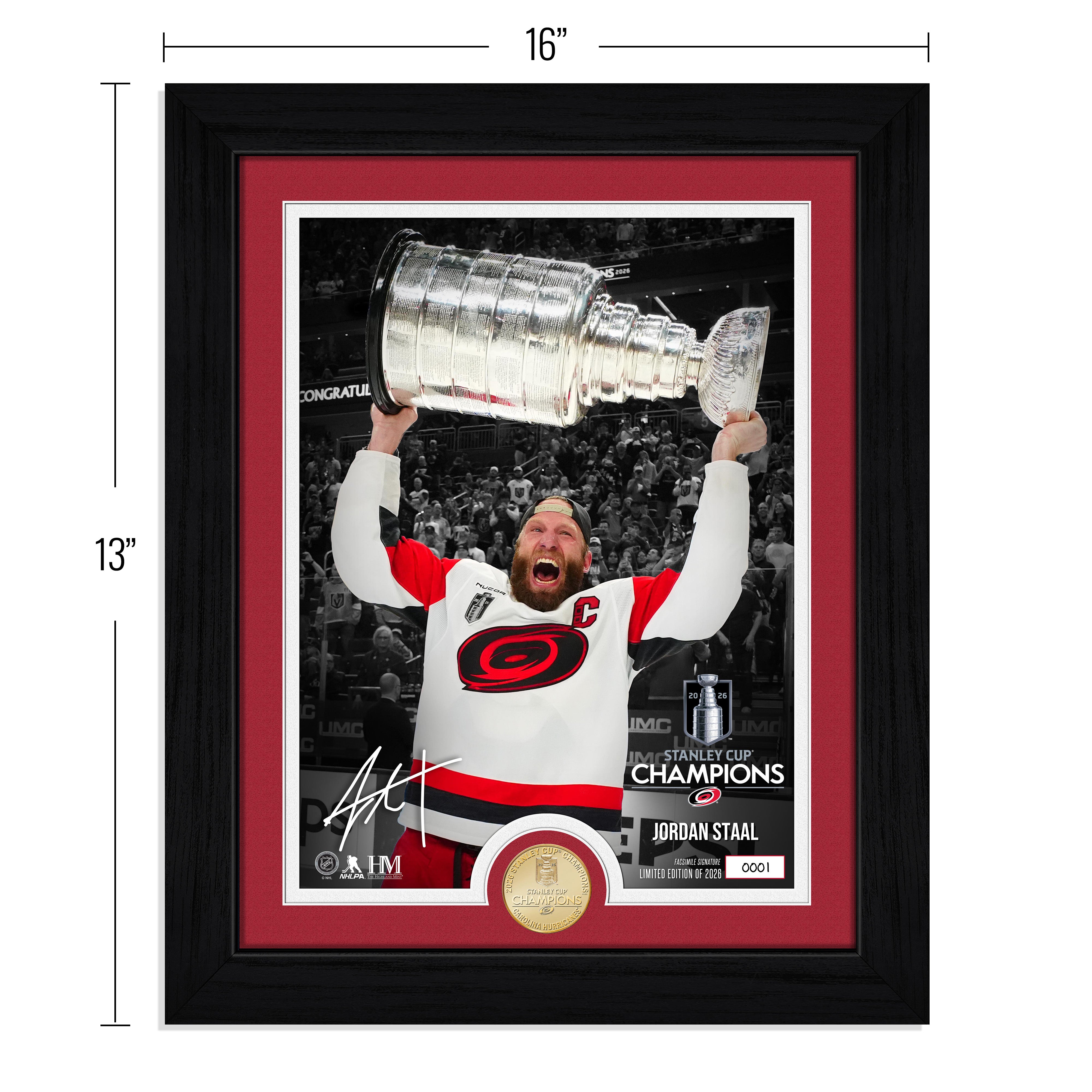 Jordan Staal 2026 Stanley Cup Bronze Coin Photo Mint