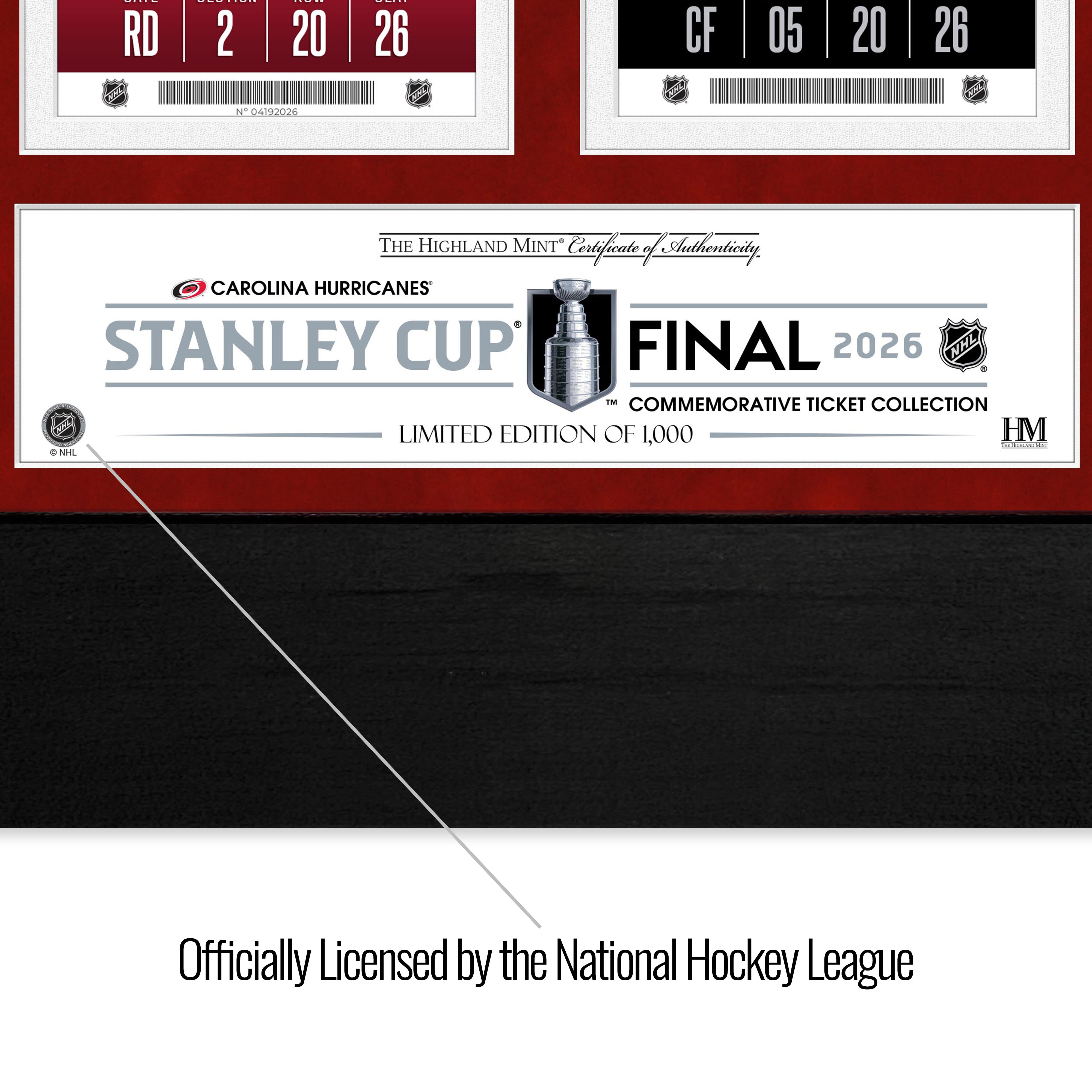 Carolina Hurricanes Deluxe 2026 Road to the Stanley Cup Gold Coin Ticket Collection