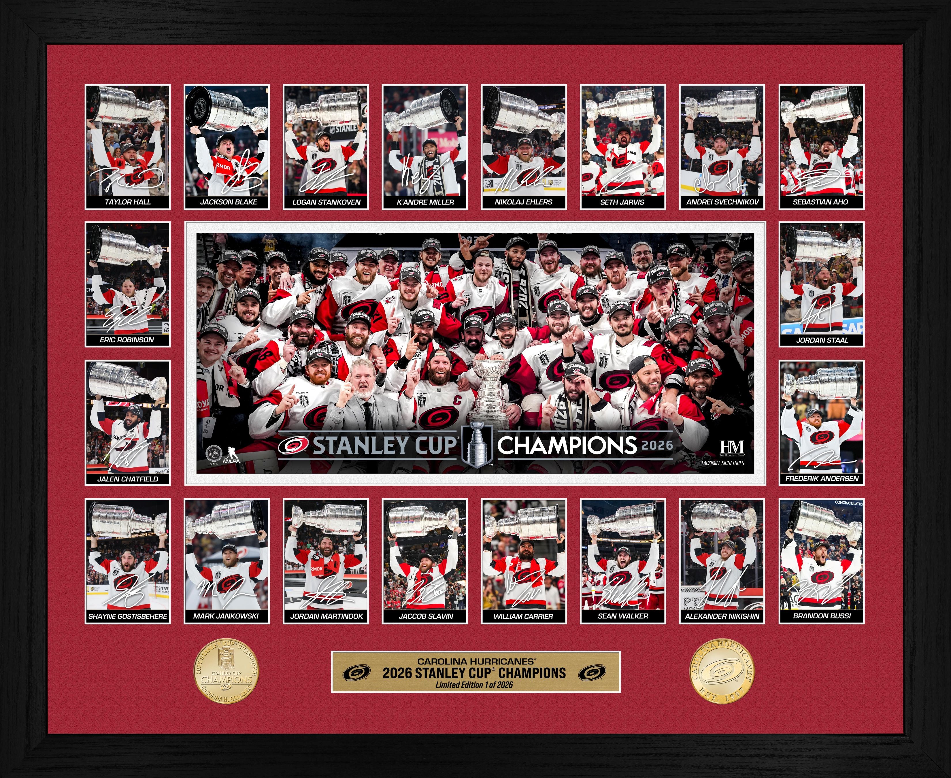 Carolina Hurricanes 2026 Stanley Cup Champions Memorable Moments Bronze Coin Photo Mint