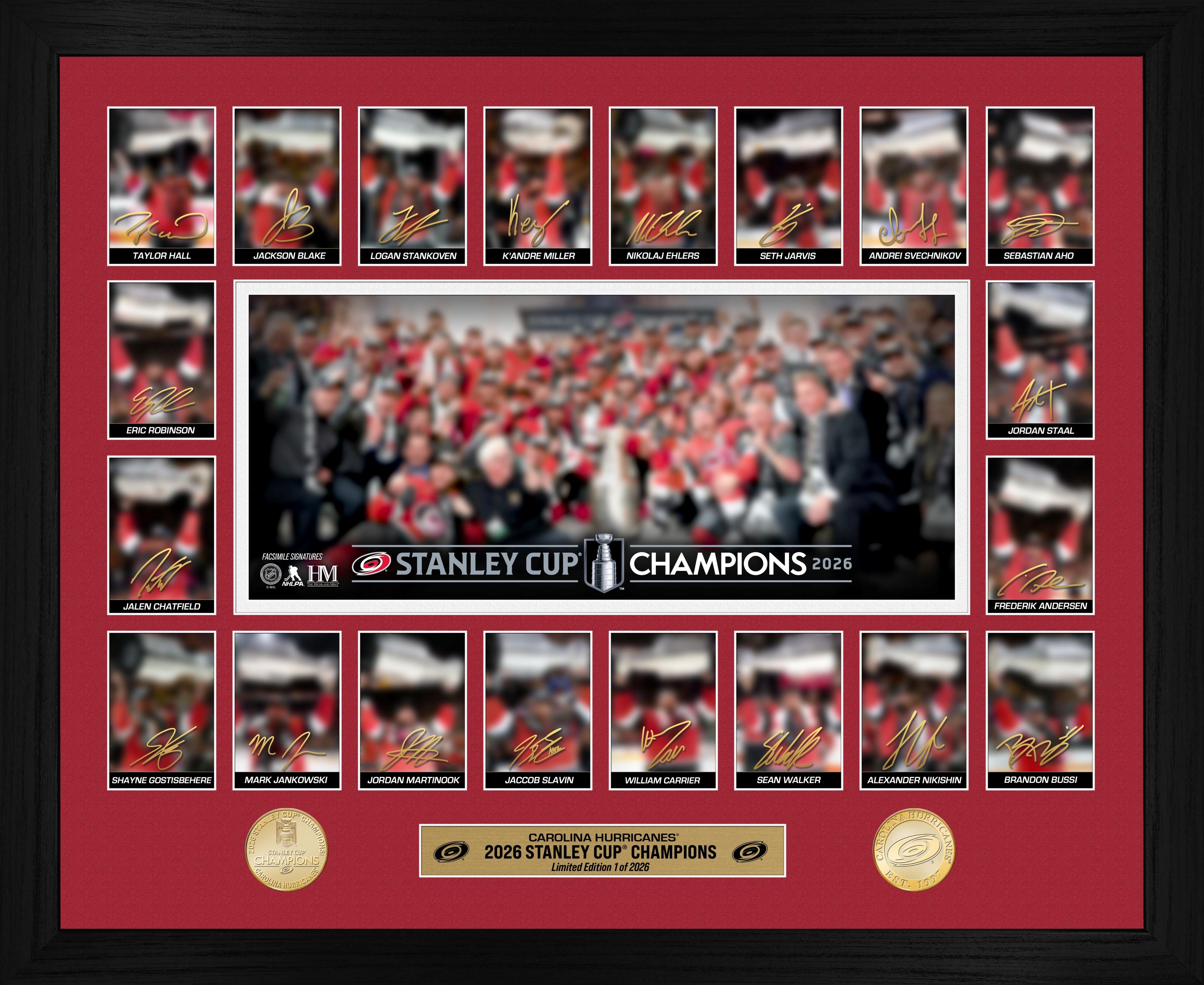 Carolina Hurricanes 2026 Stanley Cup Champions Memorable Moments Bronze Coin Photo Mint