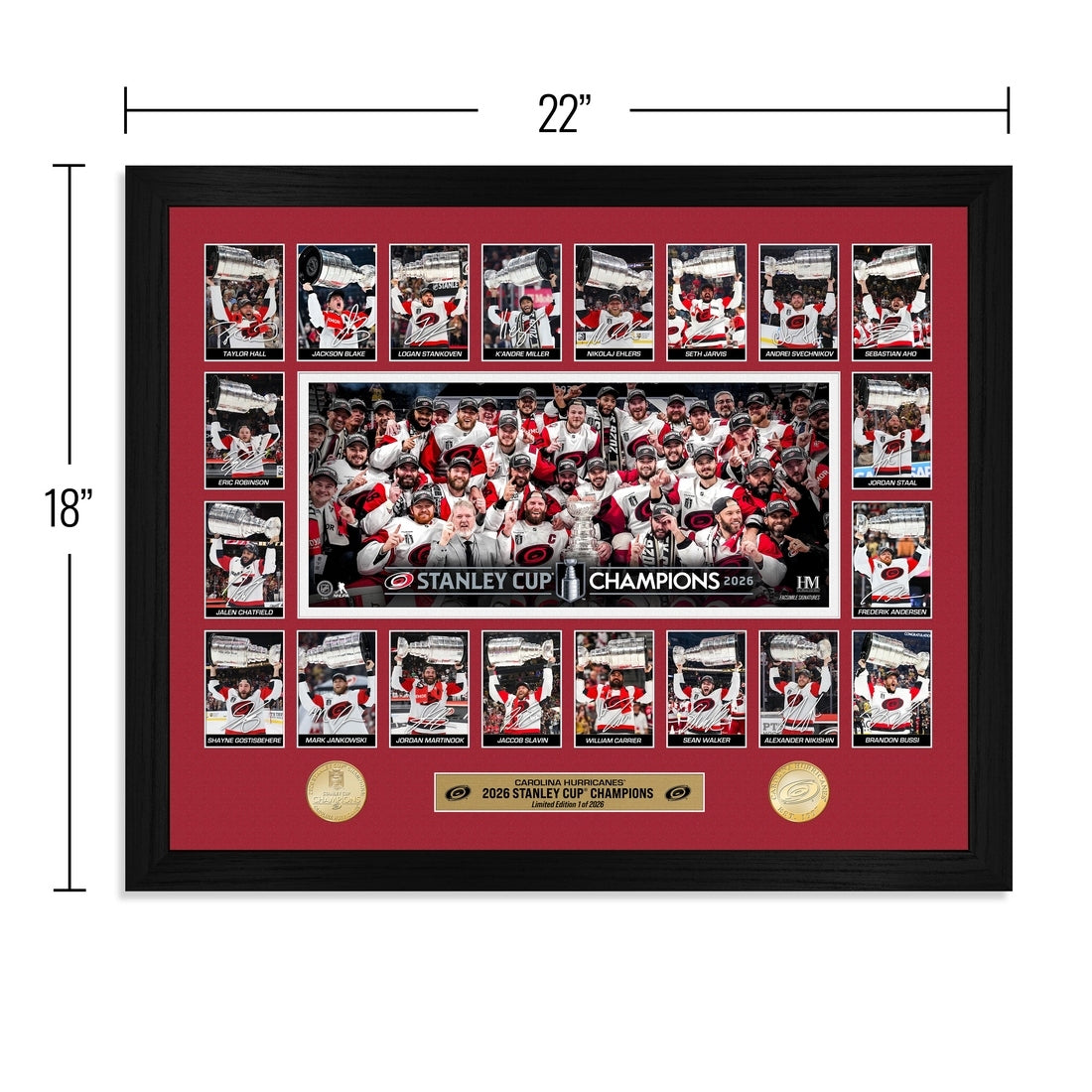 Carolina Hurricanes 2026 Stanley Cup Champions Memorable Moments Bronze Coin Photo Mint
