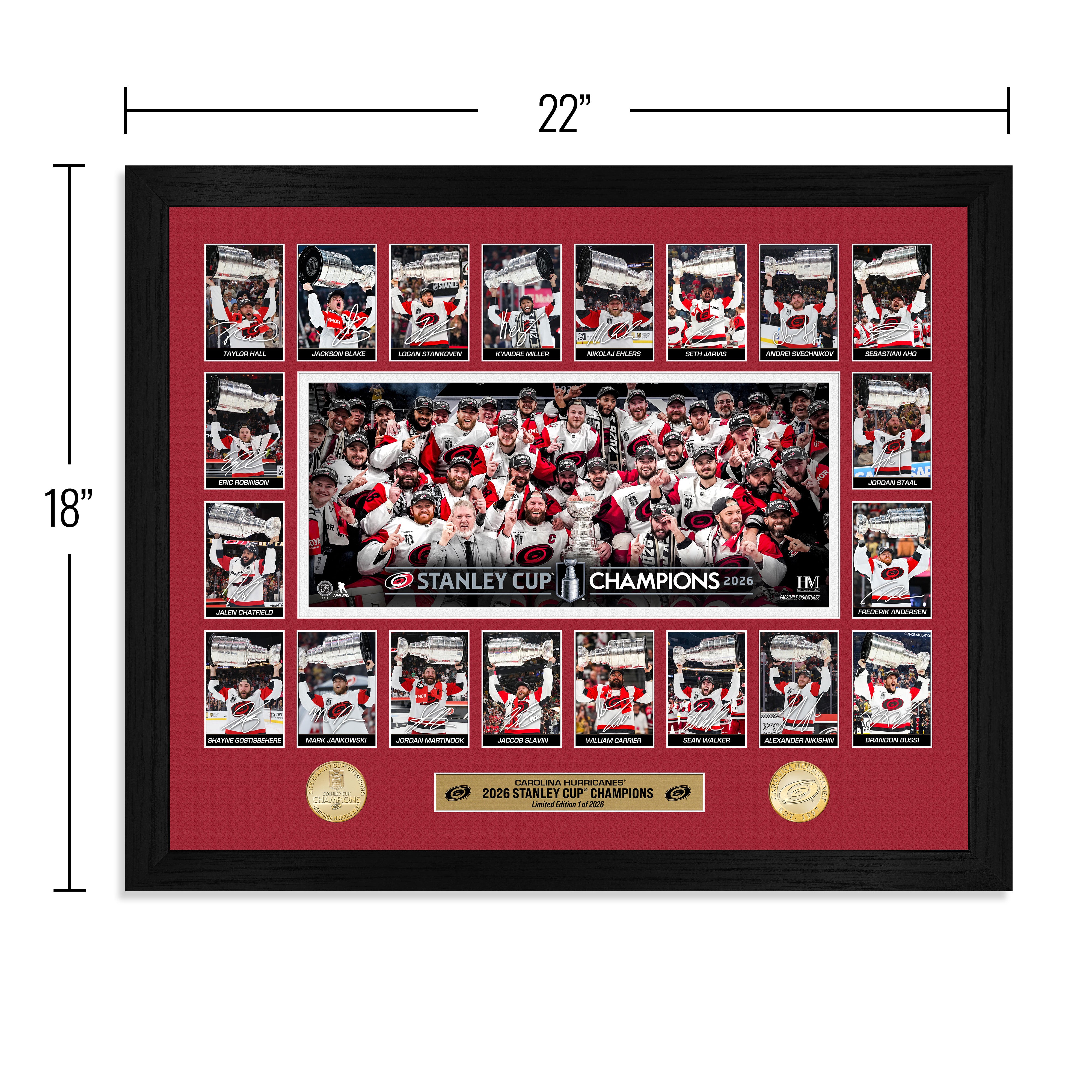 Carolina Hurricanes 2026 Stanley Cup Champions Memorable Moments Bronze Coin Photo Mint
