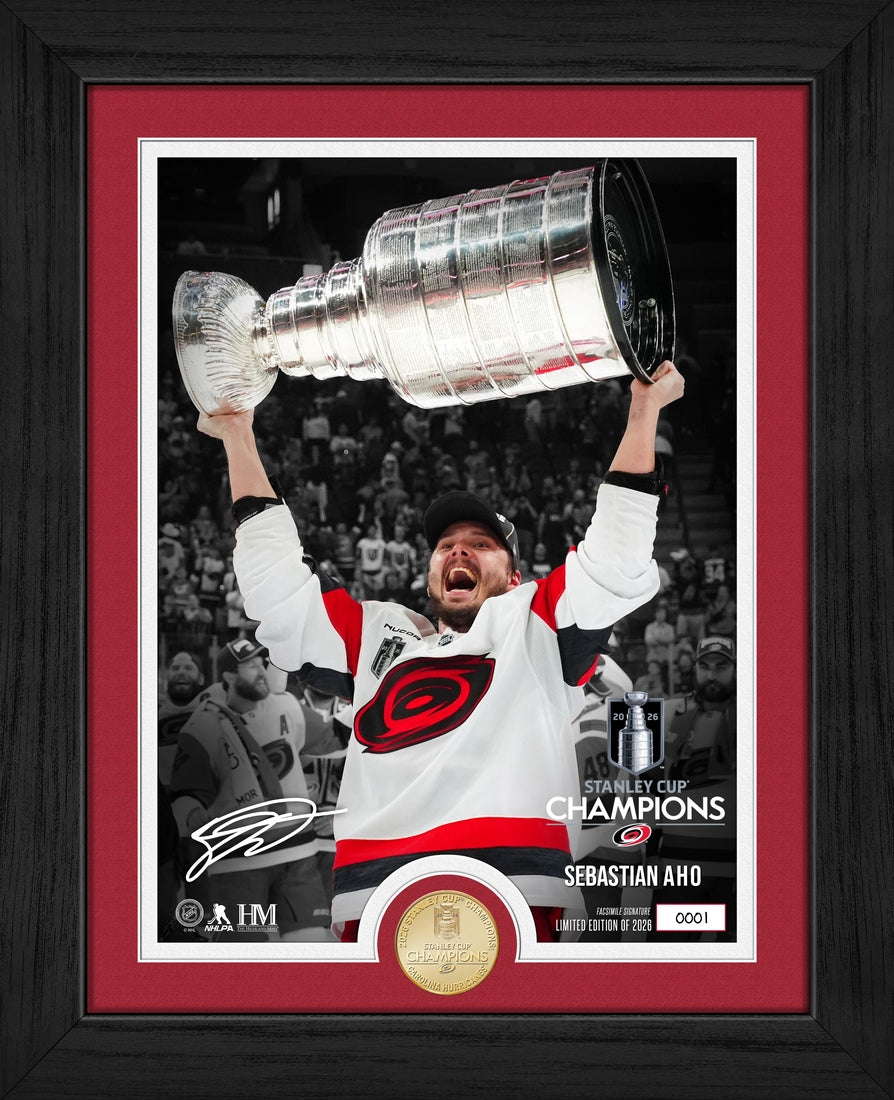 Sebastian Aho 2026 Stanley Cup Bronze Coin Photo Mint