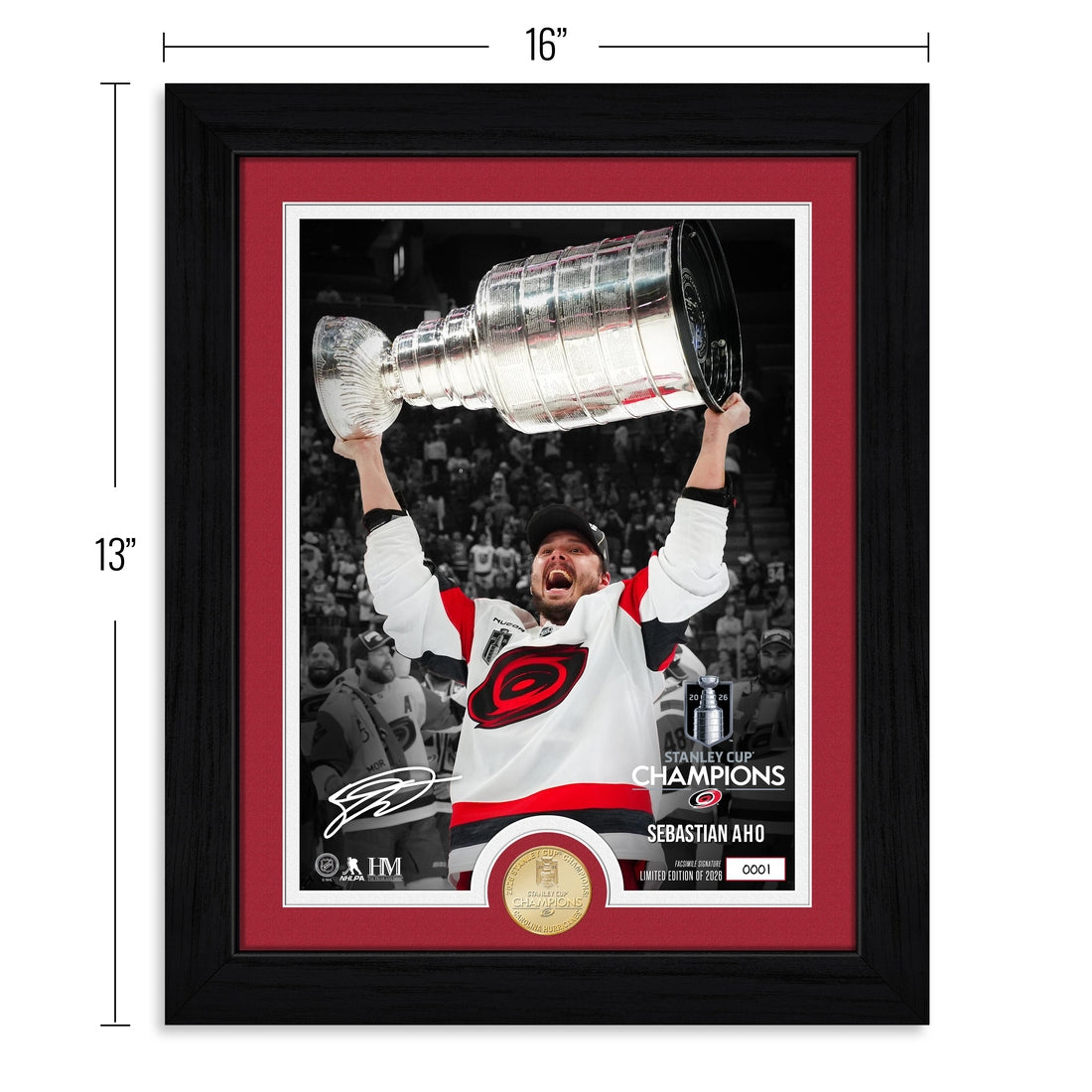 Sebastian Aho 2026 Stanley Cup Bronze Coin Photo Mint