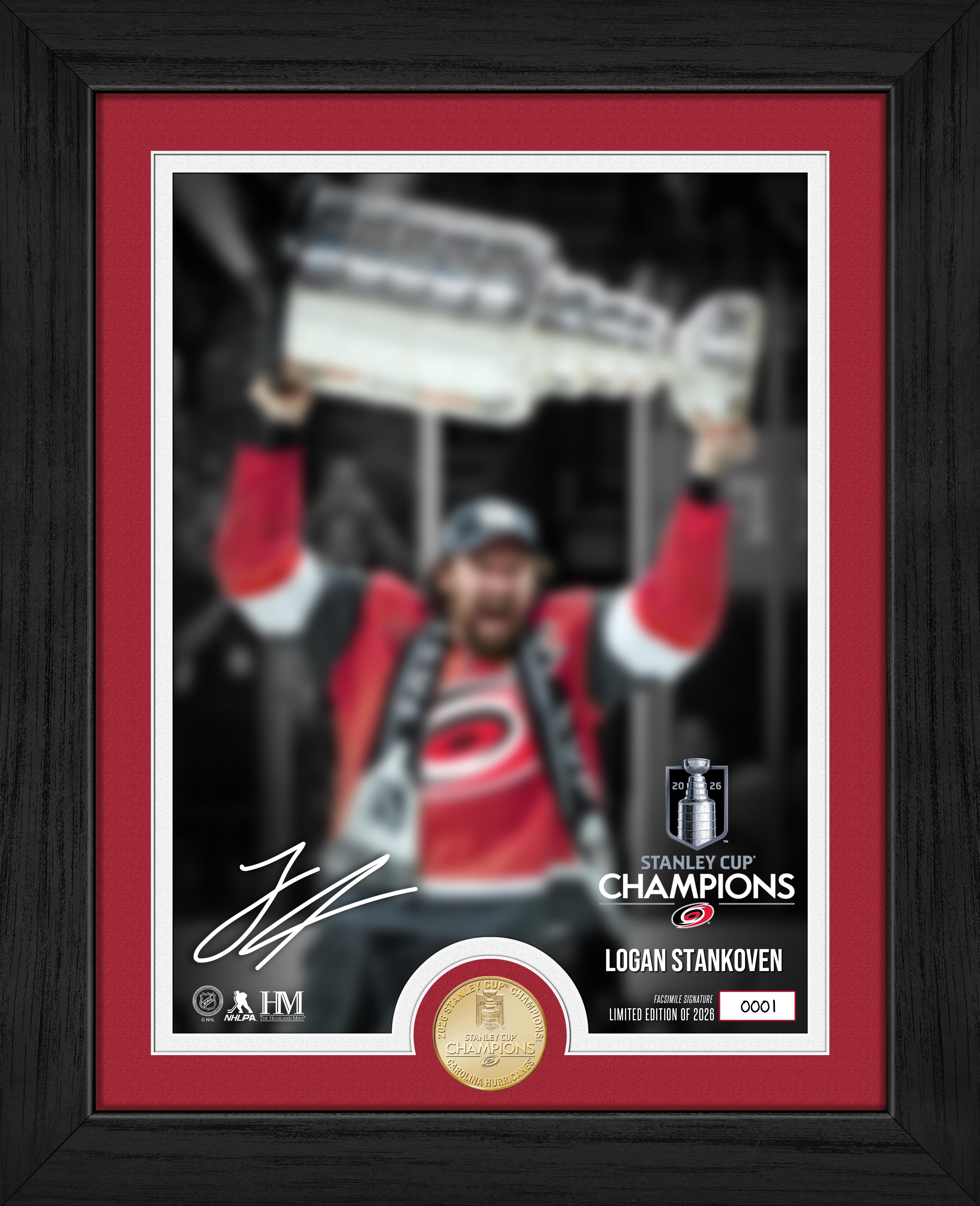 Logan Stankoven 2026 Stanley Cup Bronze Coin Photo Mint