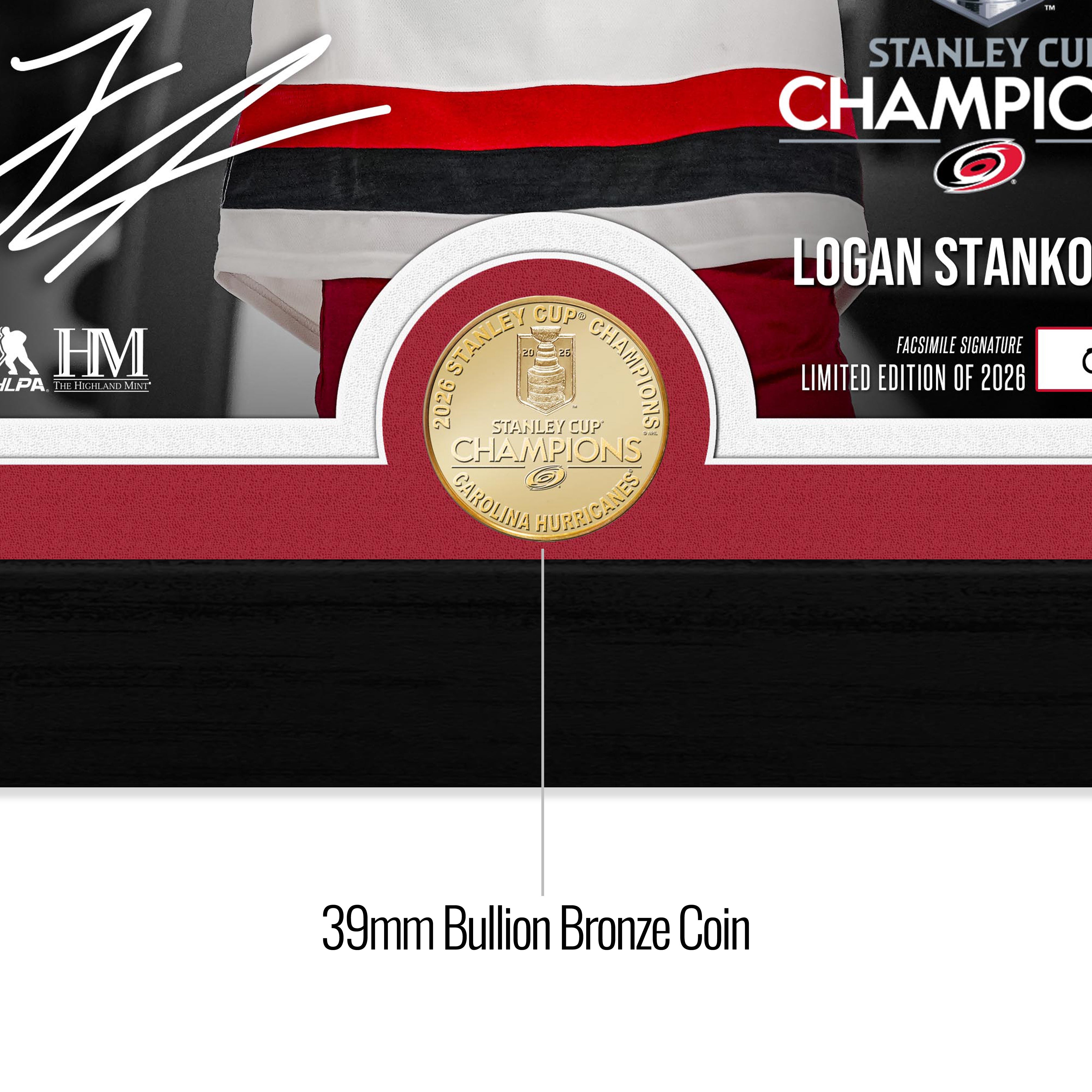 Logan Stankoven 2026 Stanley Cup Bronze Coin Photo Mint – The