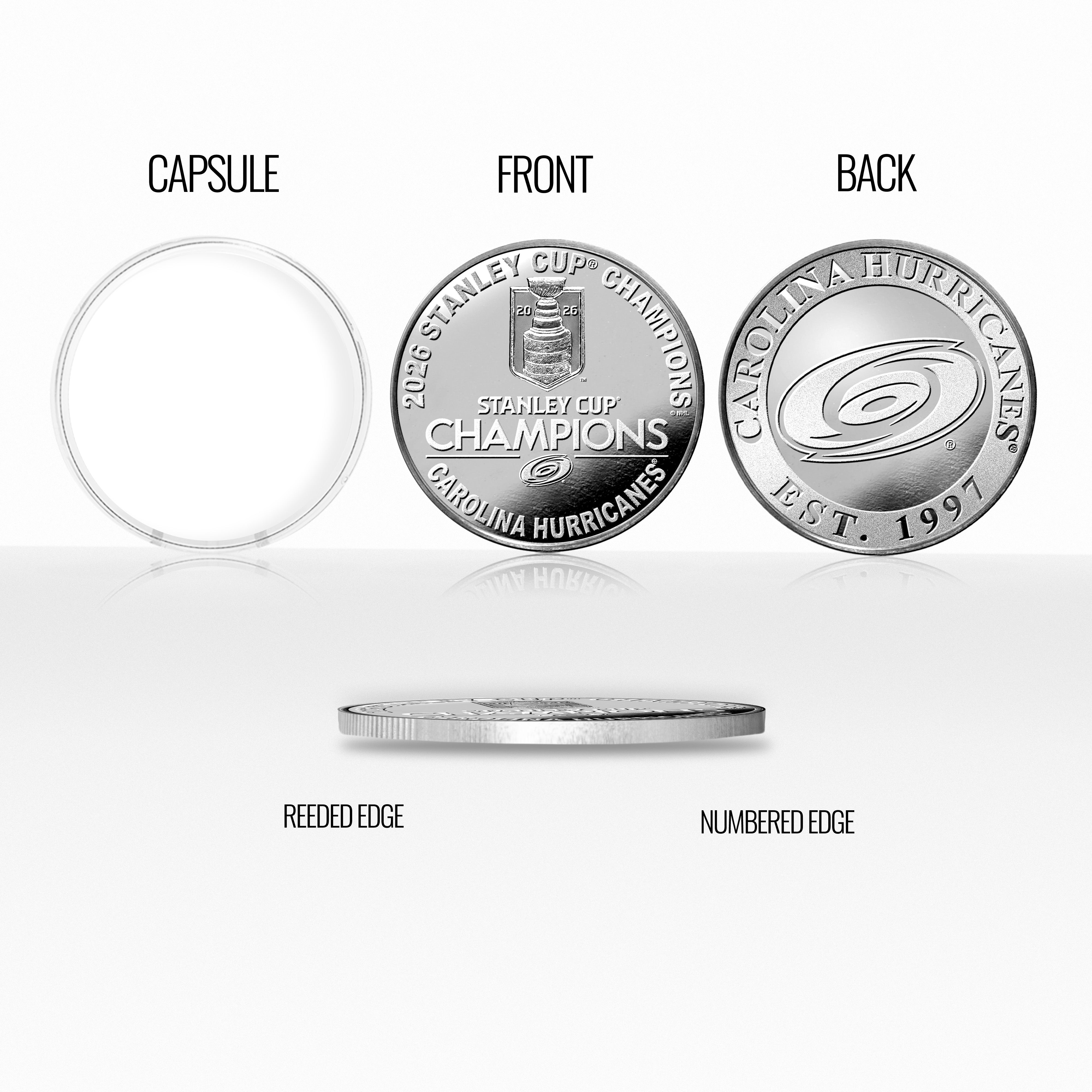 Carolina Hurricanes 2026 Stanley Cup Champions 1oz .999 Fine