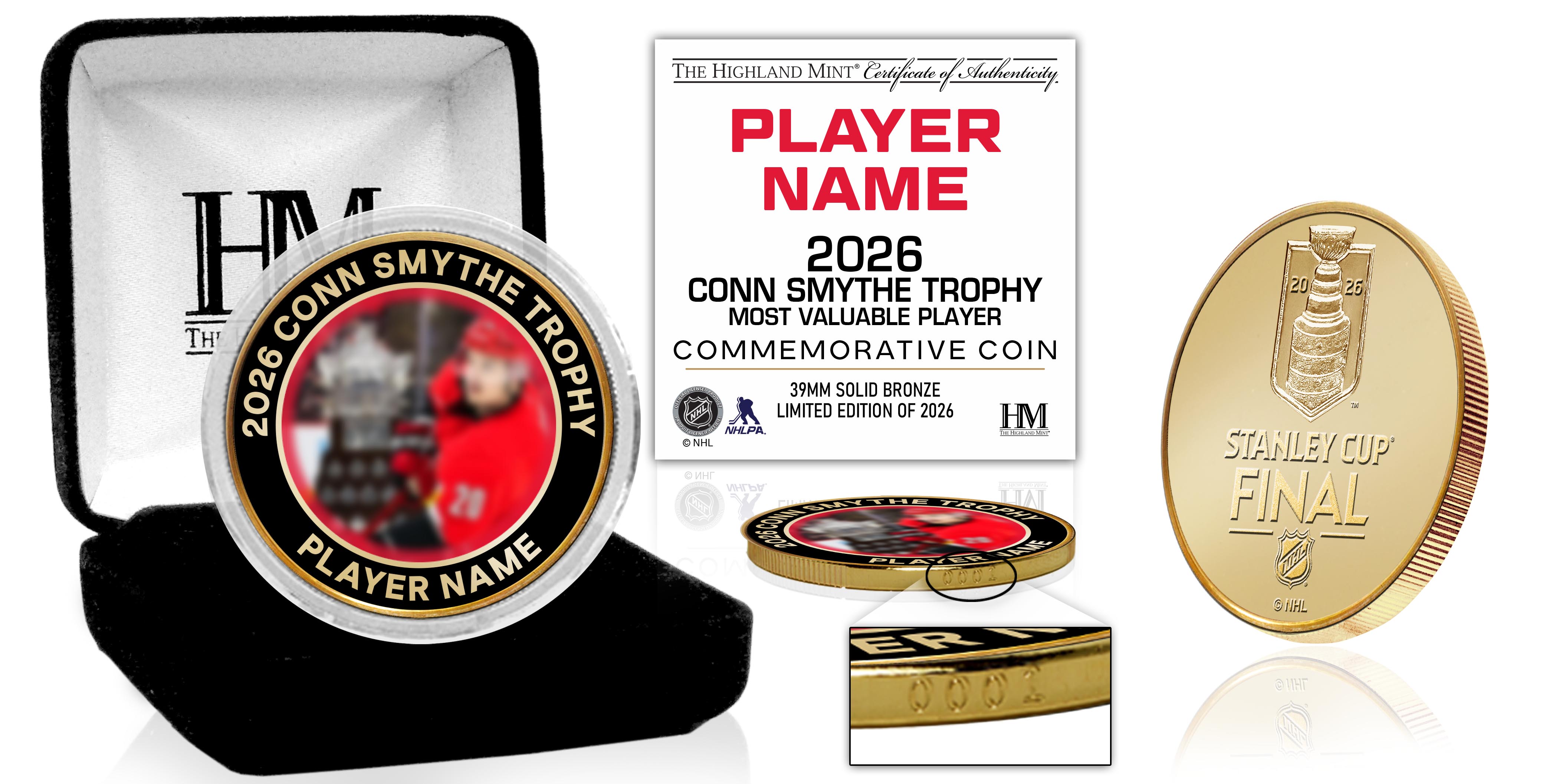 Carolina Hurricanes 2026 Conn Smythe Award Bronze Color Coin