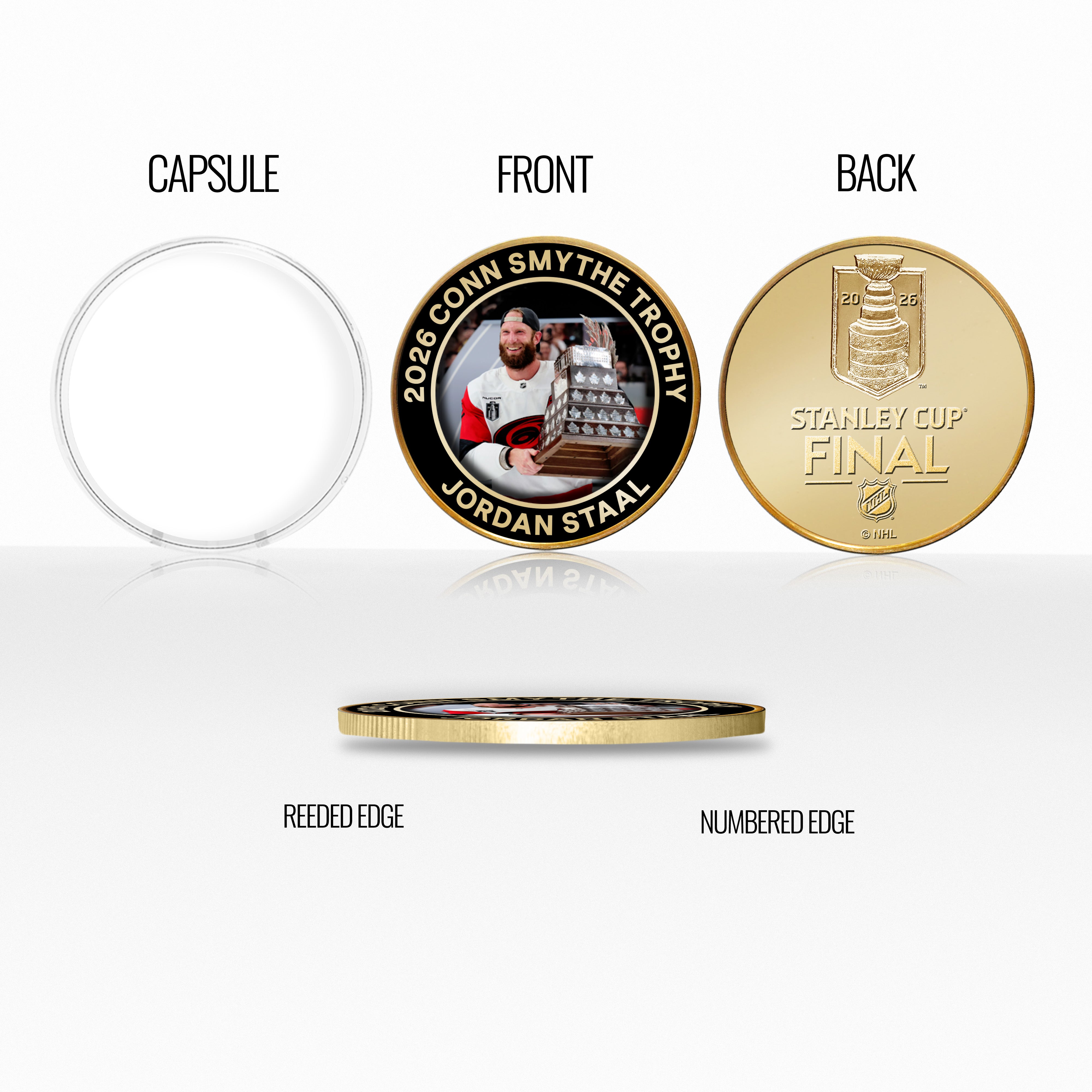 Jordan Staal Carolina Hurricanes 2026 Conn Smythe Award Bronze Color Coin