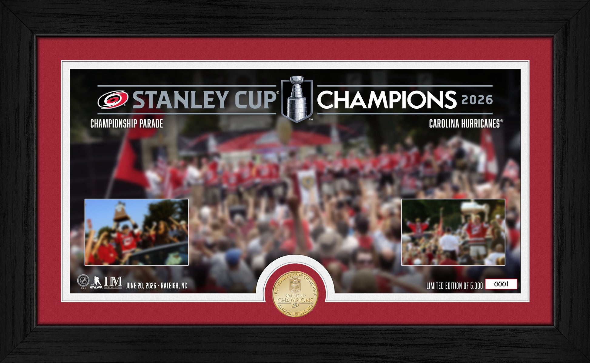 Carolina Hurricanes 2026 Stanley Cup Championship Parade Photo Mint