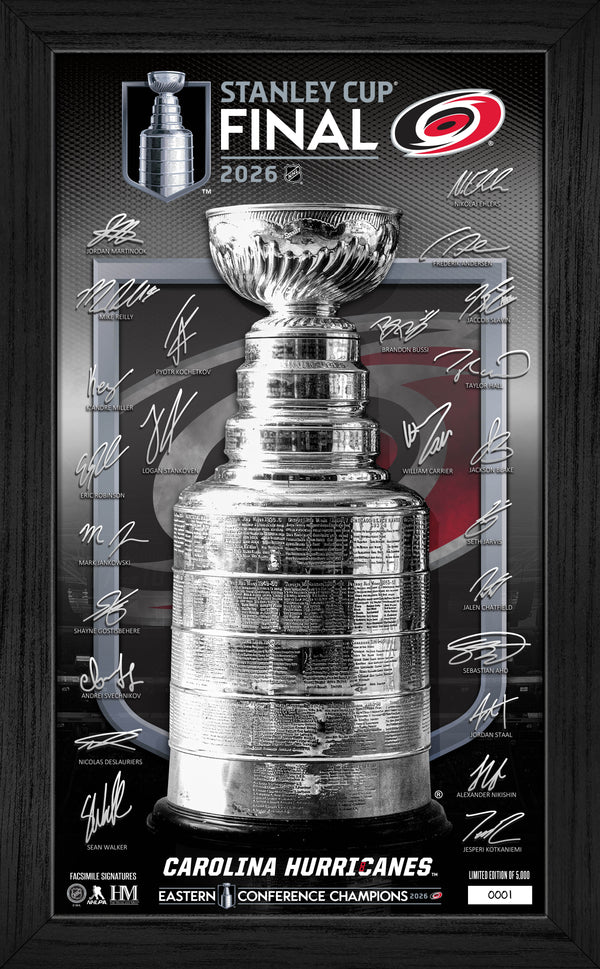 Carolina Hurricanes 2026 NHL Eastern Conference Champions Signature Frame