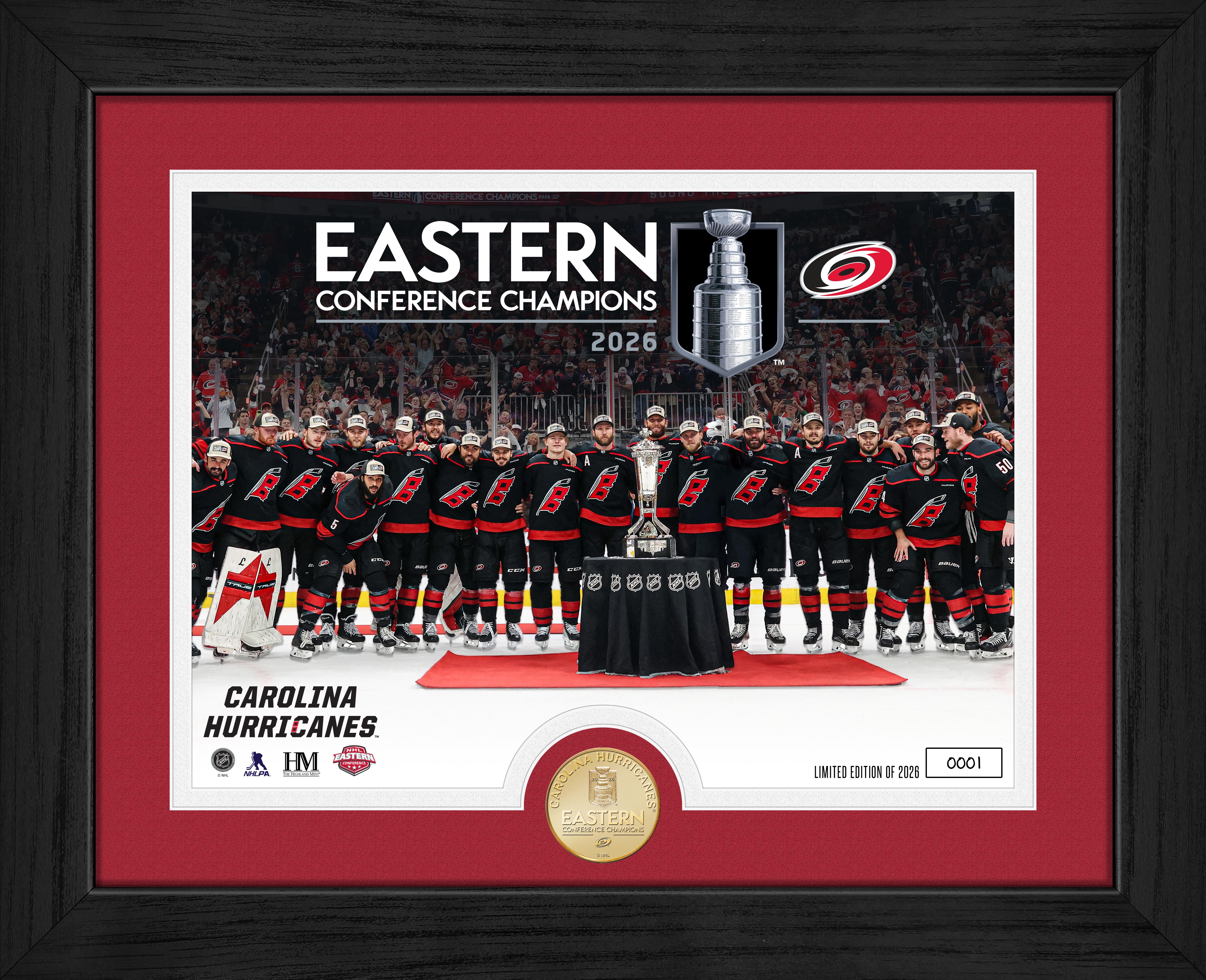 Carolina Hurricanes 2026 NHL Eastern Conference Champions Bronze Coin Celebration Photo Mint
