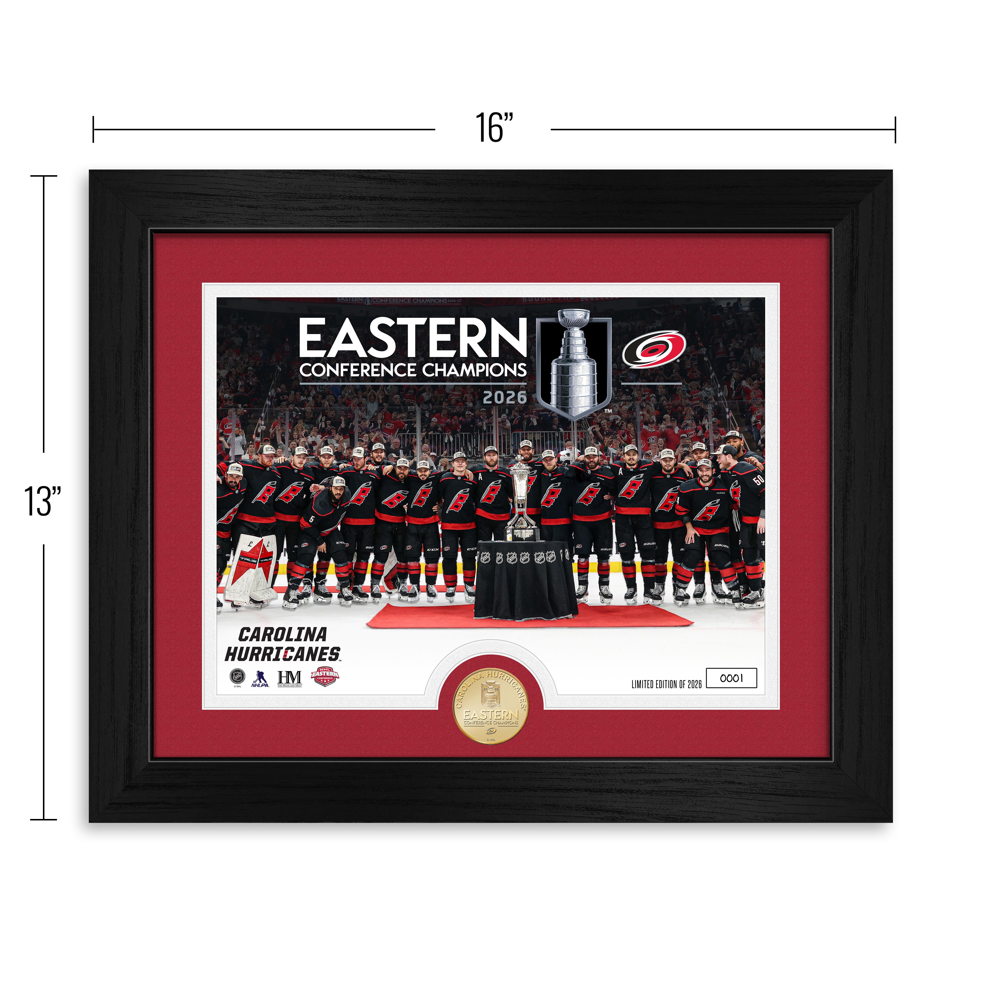 Carolina Hurricanes 2026 NHL Eastern Conference Champions Bronze Coin Celebration Photo Mint