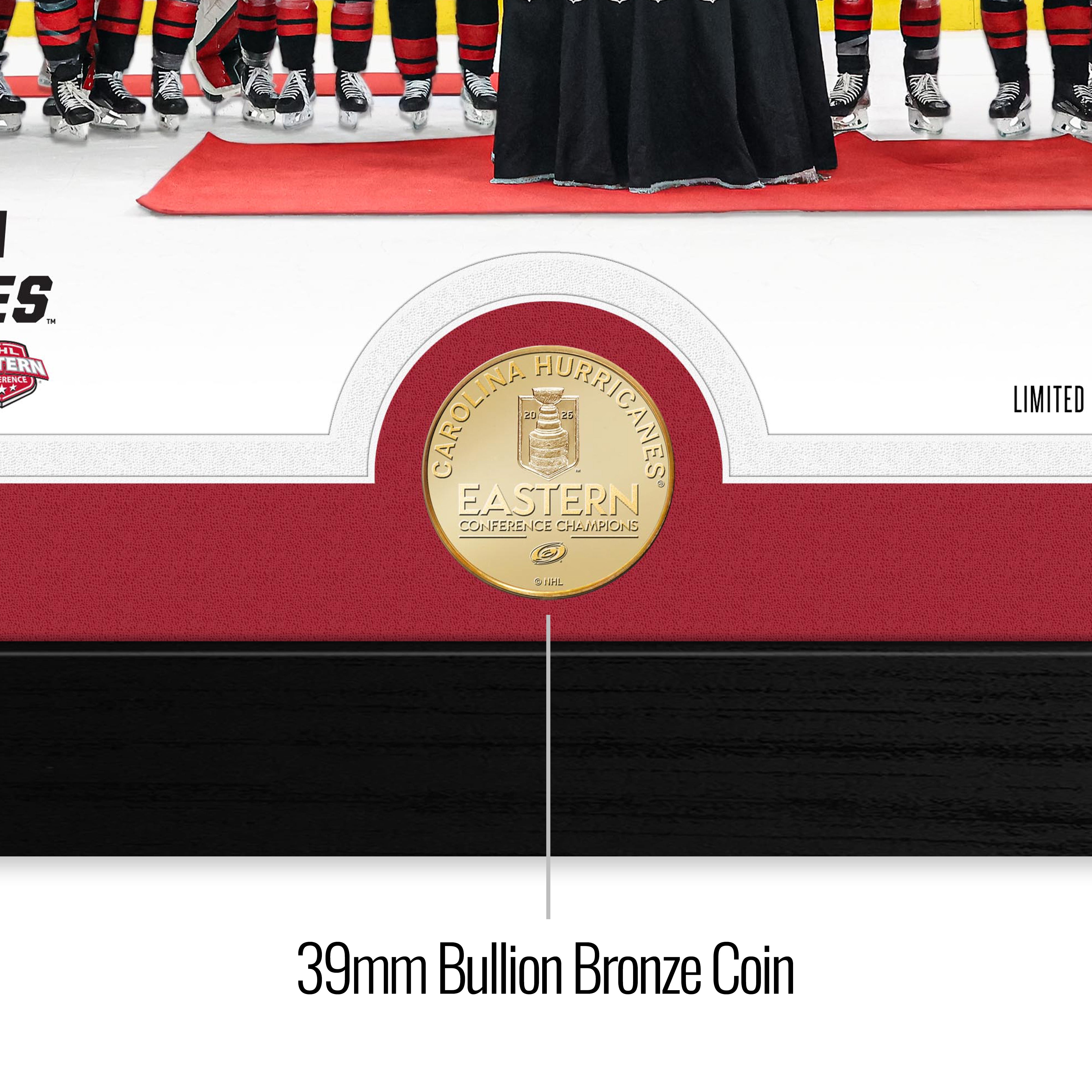 Carolina Hurricanes 2026 NHL Eastern Conference Champions Bronze Coin Celebration Photo Mint