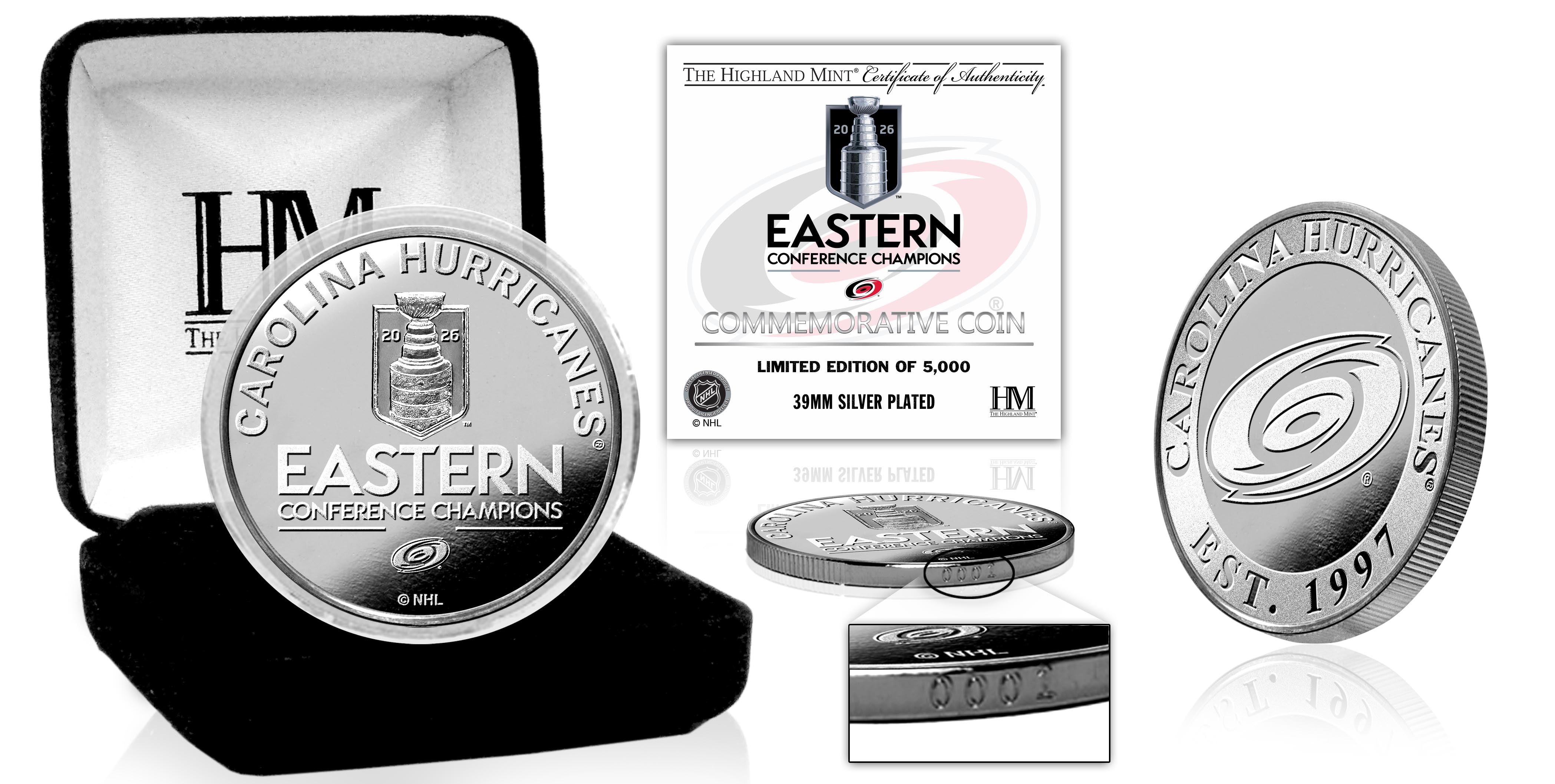Carolina Hurricanes 2026 NHL Eastern Conference Champions Silver Coin