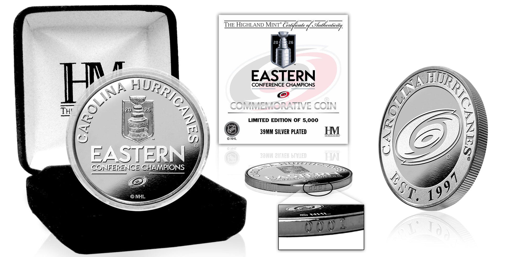Carolina Hurricanes 2026 NHL Eastern Conference Champions Silver Coin 