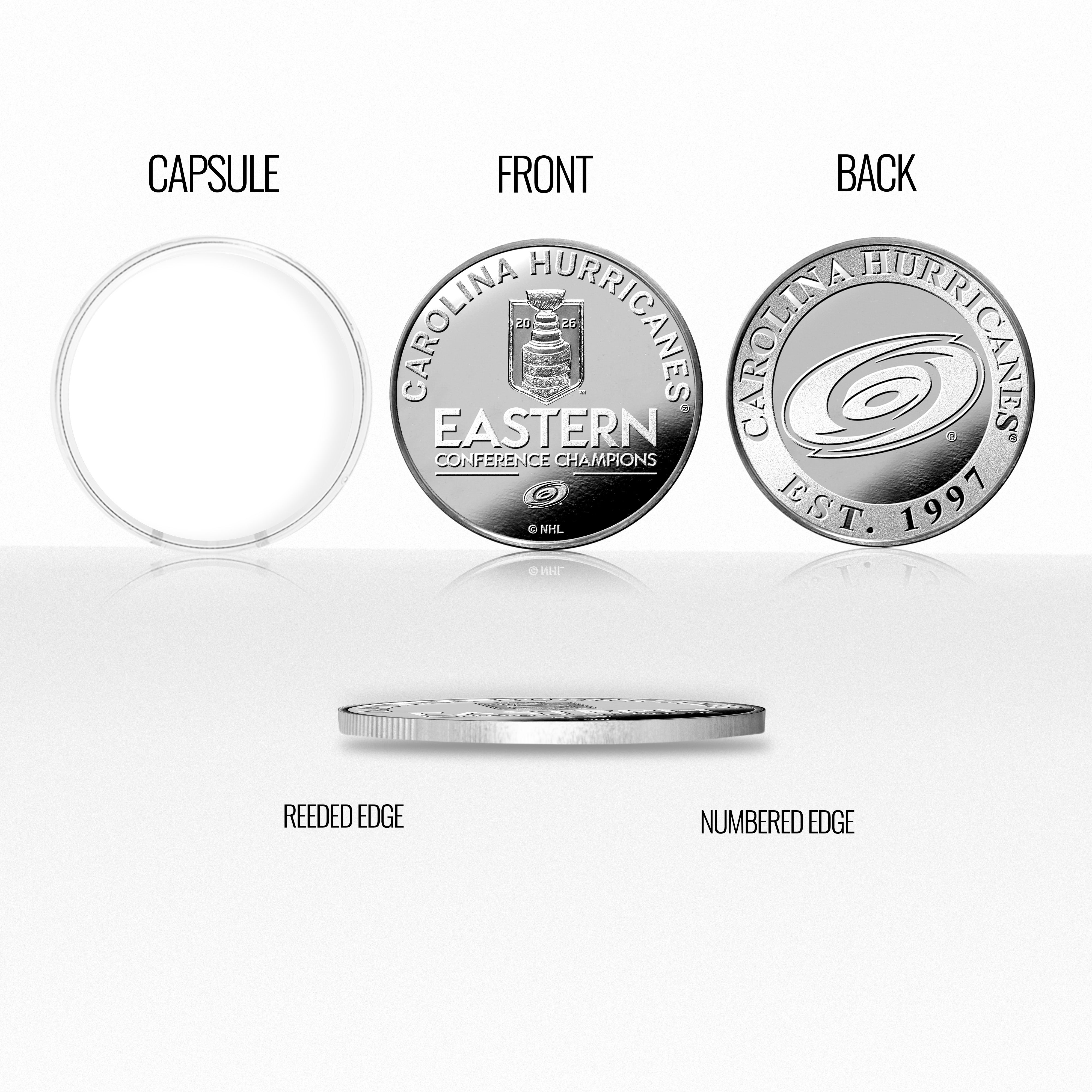 Carolina Hurricanes 2026 NHL Eastern Conference Champions Silver Coin