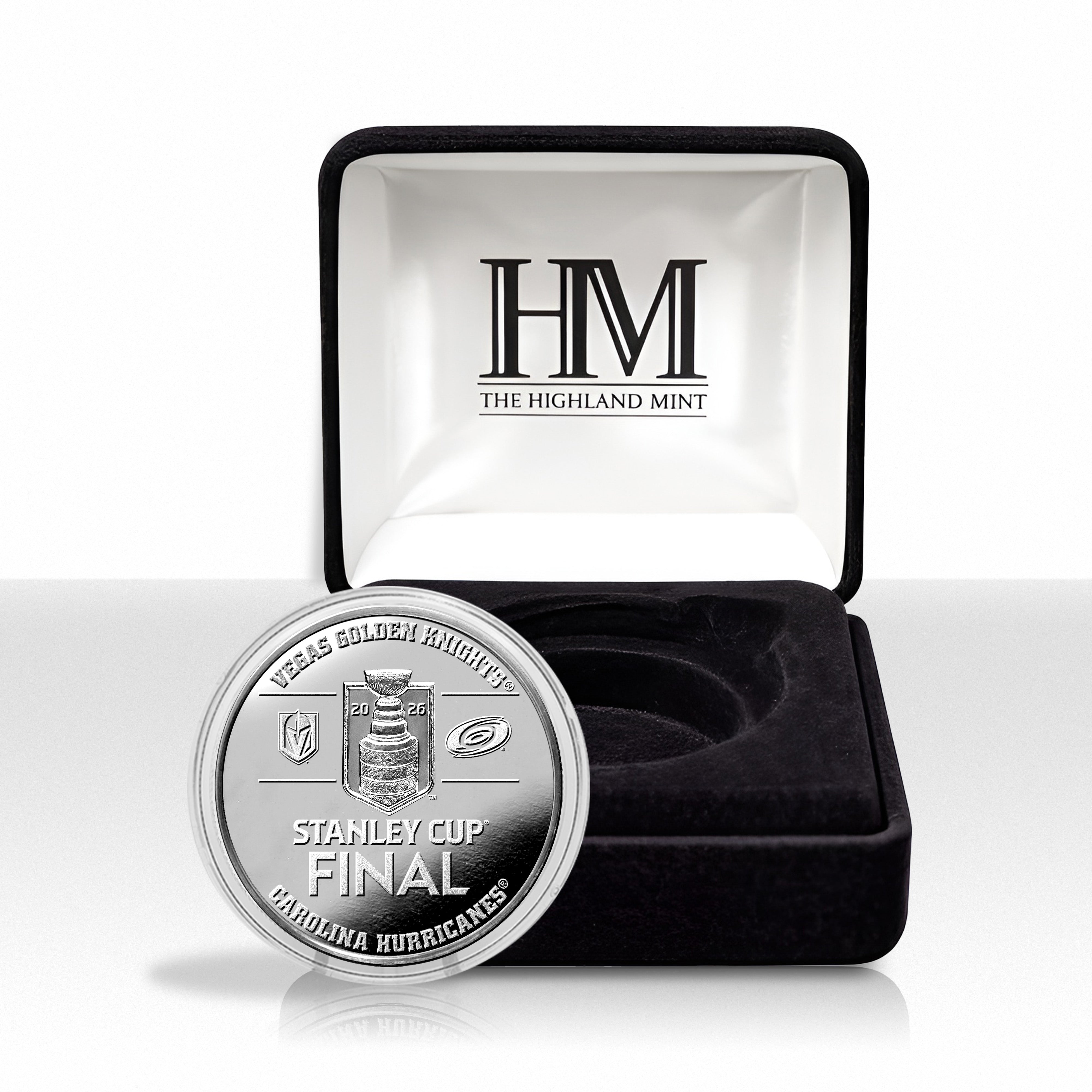 Vegas Golden Knights vs. Carolina Hurricanes 2026 NHL Stanley Cup Final Dueling Silver Coin