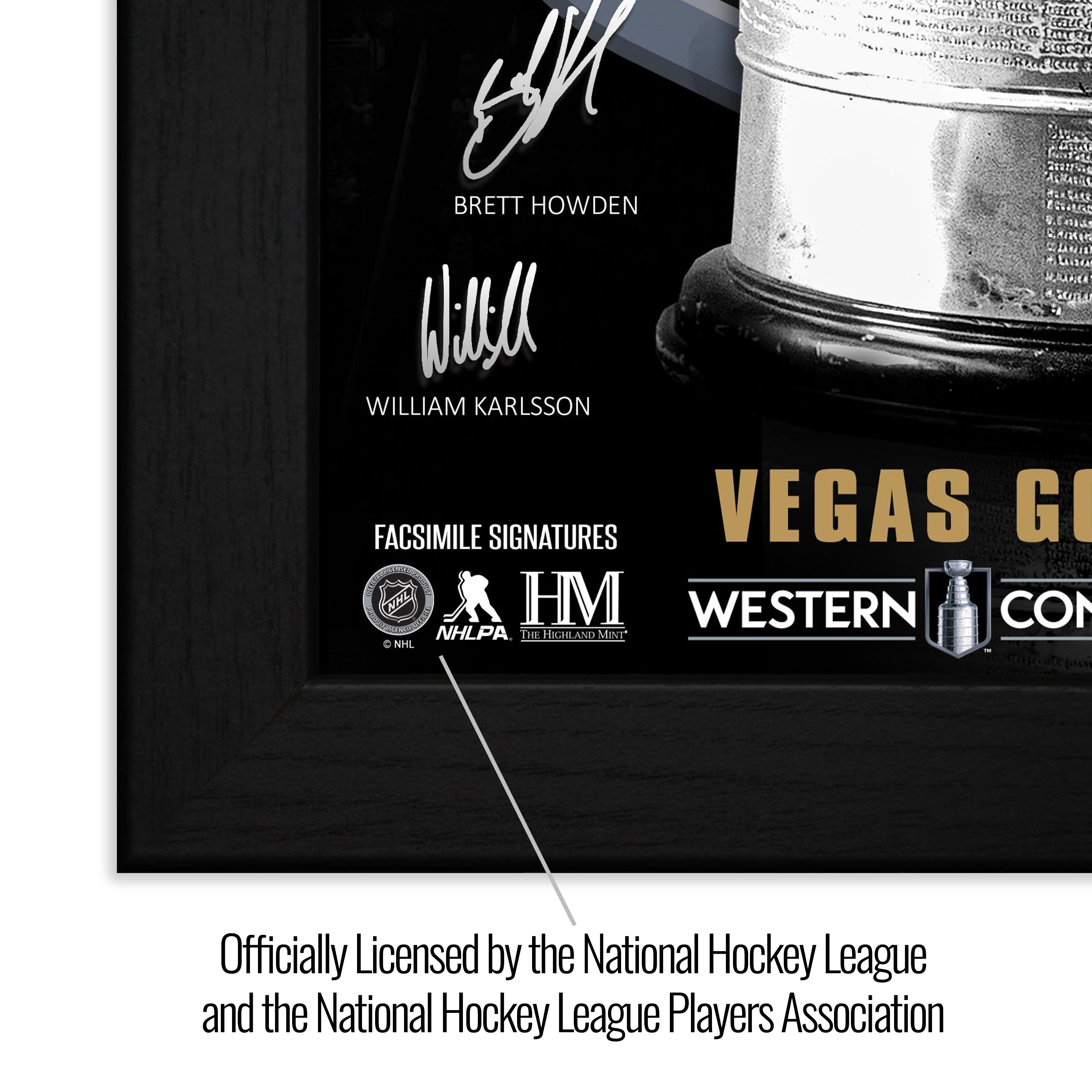 Vegas Golden Knights 2026 NHL Western Conference Champions Signature Frame