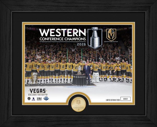 Vegas Golden Knights 2026 NHL Western Conference Champions Bronze Coin Celebration Photo Mint