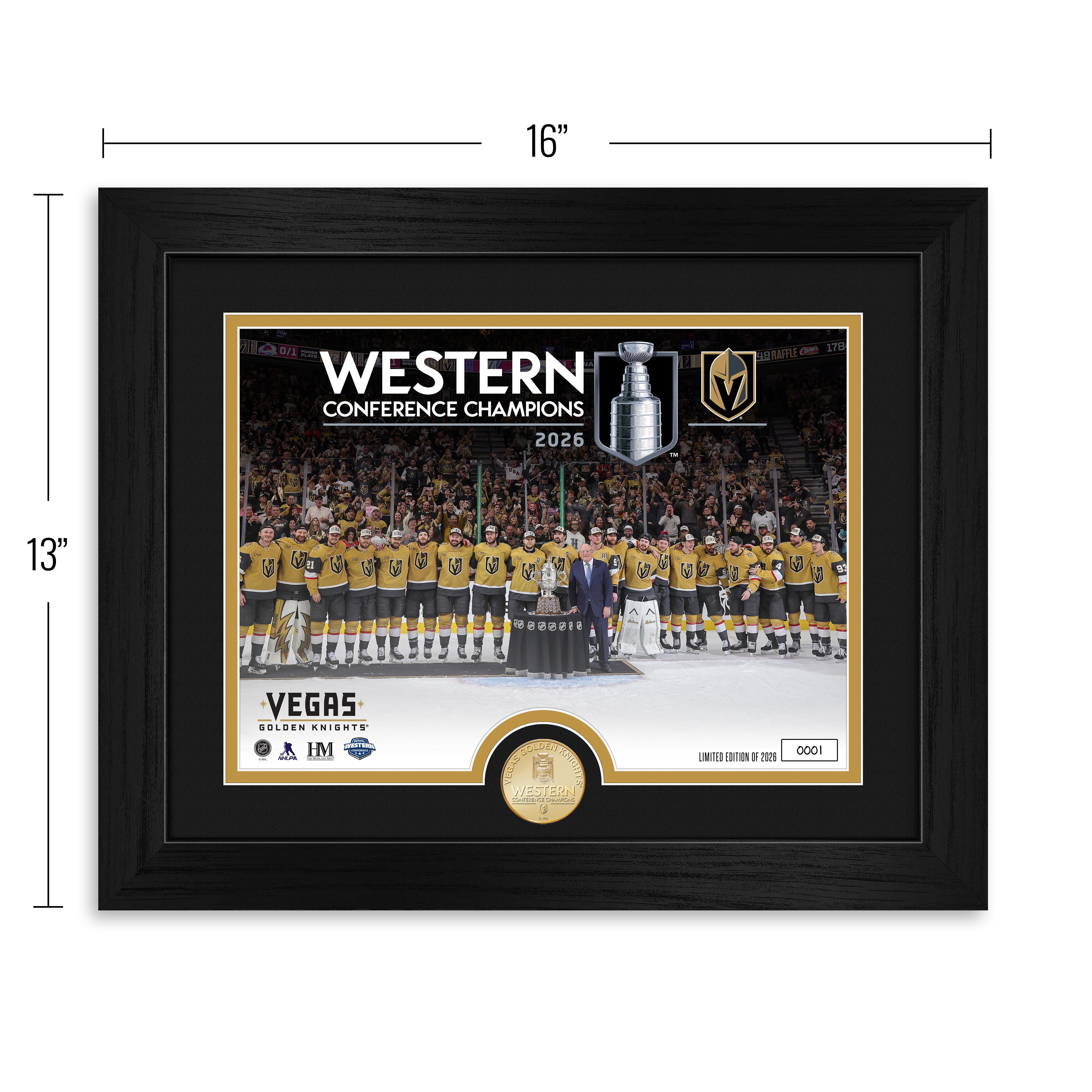 Vegas Golden Knights 2026 NHL Western Conference Champions Bronze Coin Celebration Photo Mint