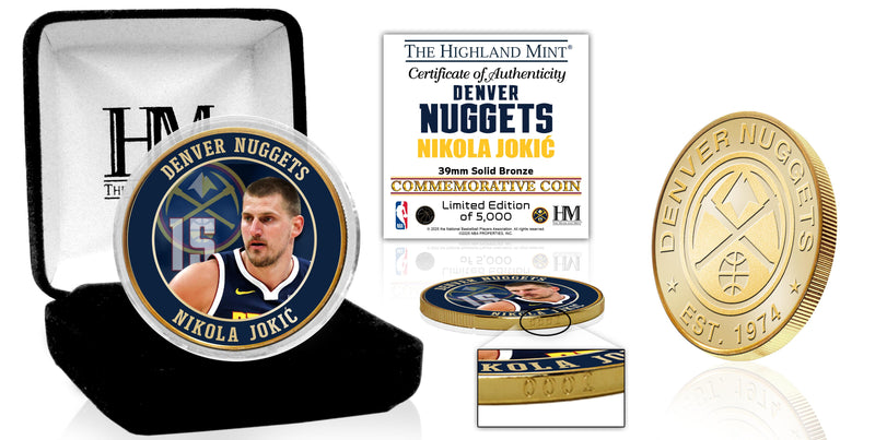Nikola Jokic Denver Nuggets Bronze Color Coin